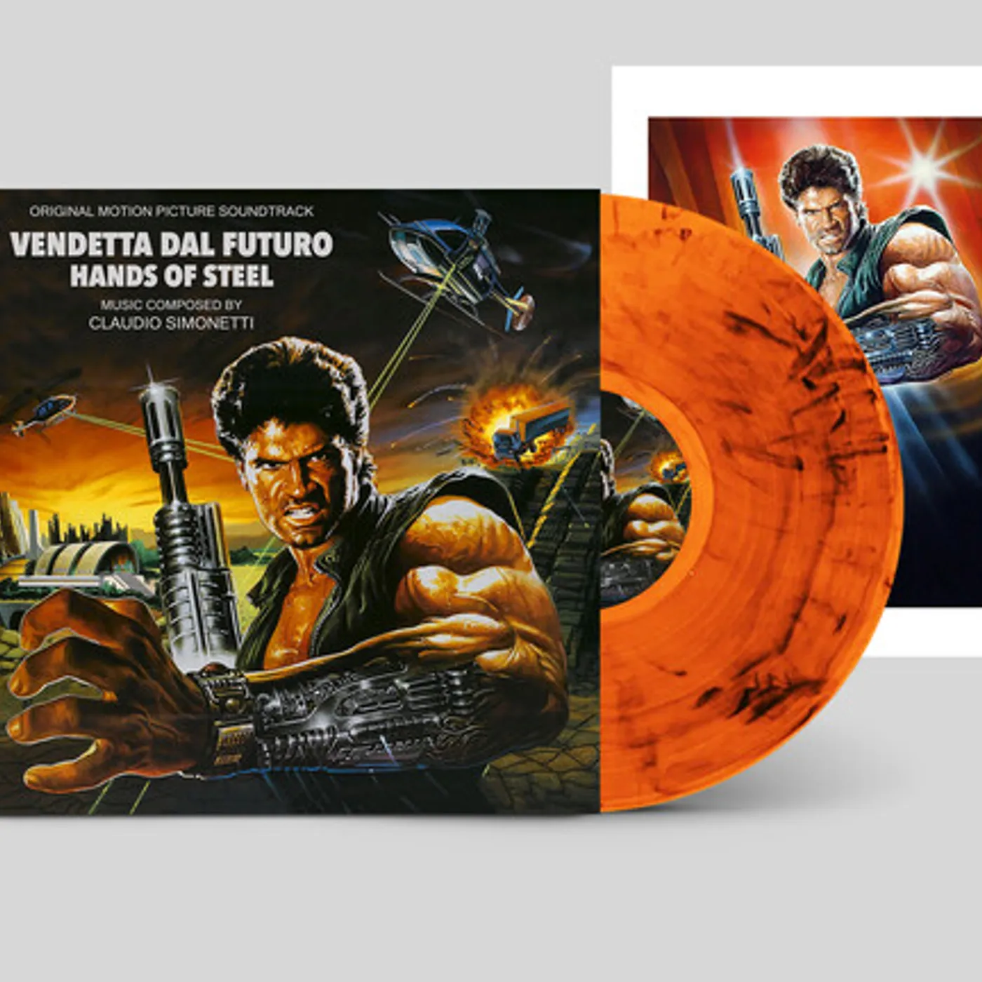 Claudio Simonetti HANDS OF STEEL (VENDETTA DAL FUTURO) / Original Soundtrack Vinyl Record