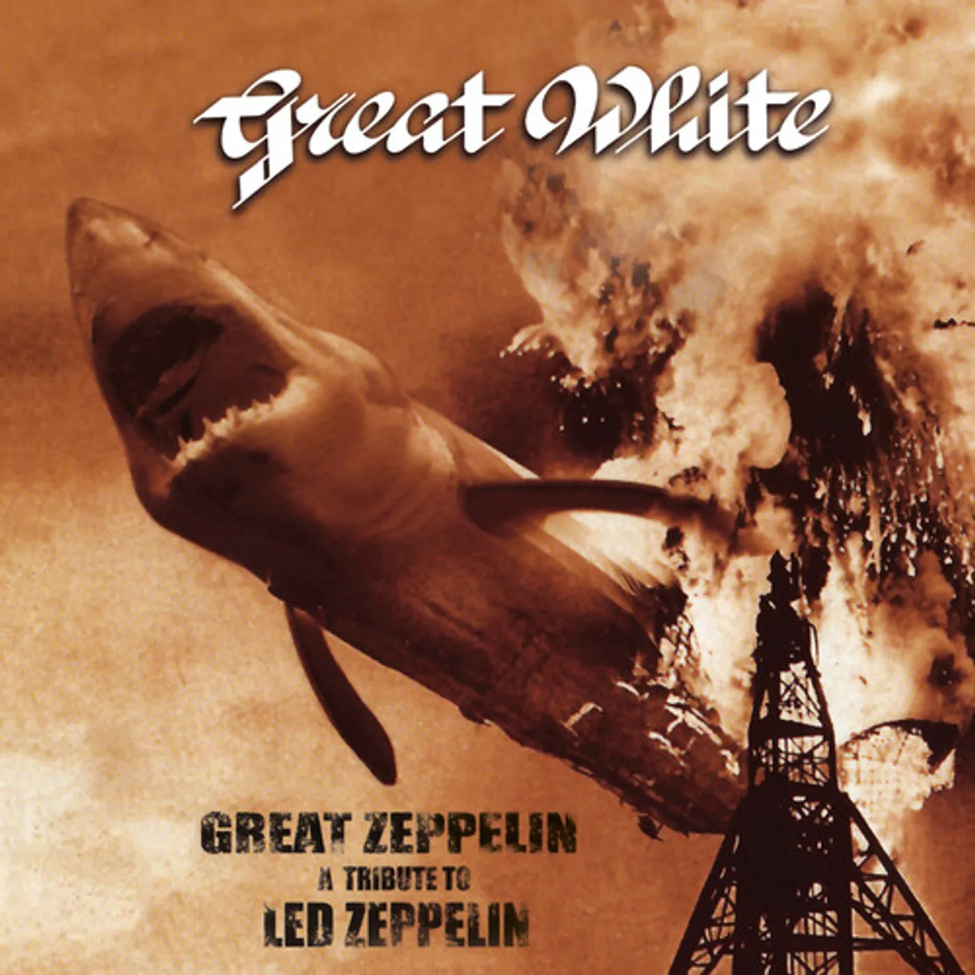 Great White GREAT ZEPPELIN - TRIBUTE TO LED ZEPPELIN (BLK/WHT Vinyl Record