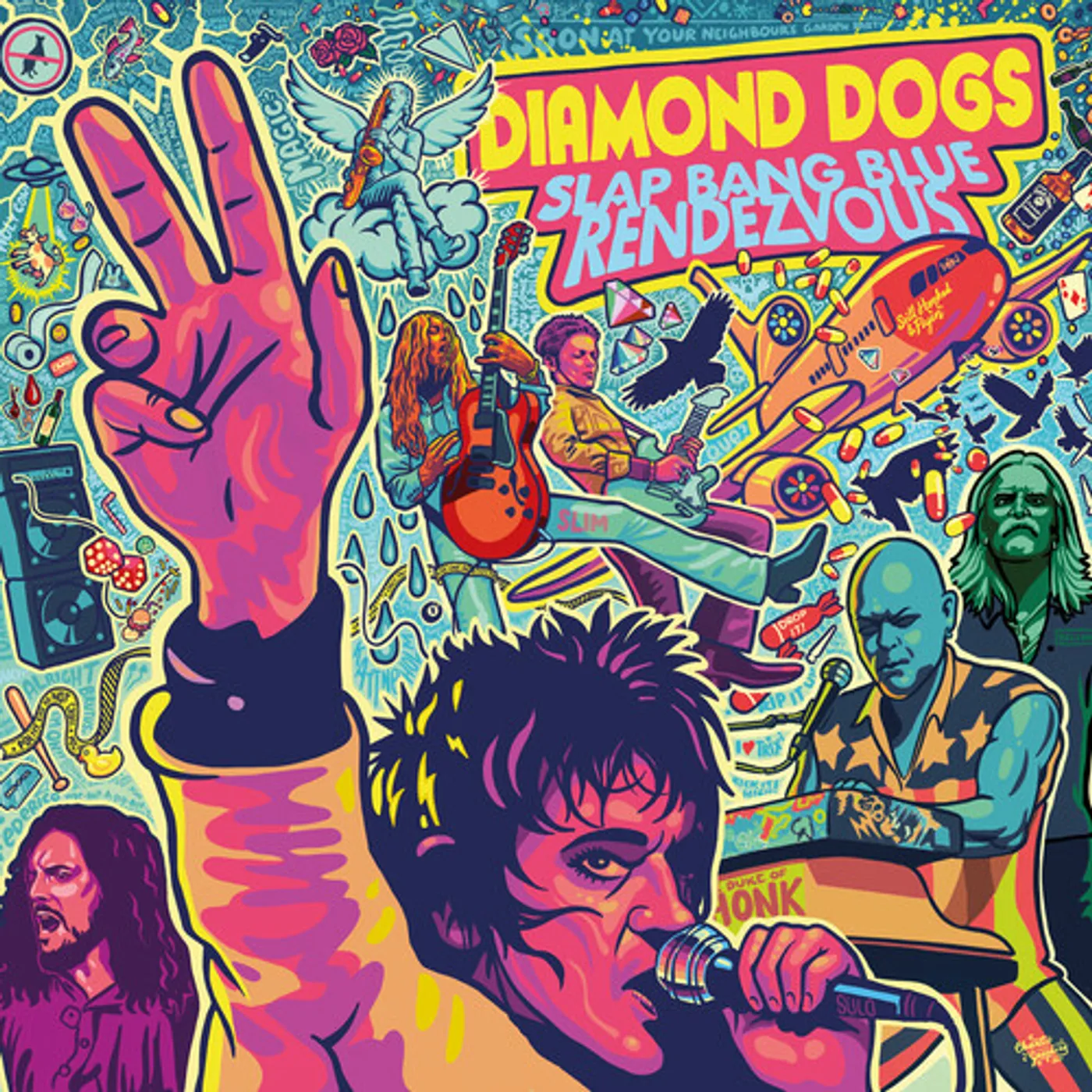 Diamond Dogs Slap Bang Blue Rendezvous Vinyl Record
