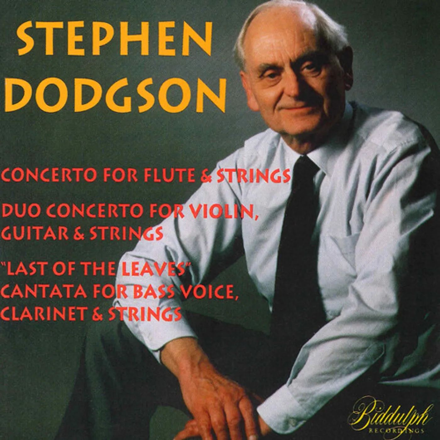 Stephen Dodgson DODGSON: ORCHESTRAL & VOCAL WORKS CD