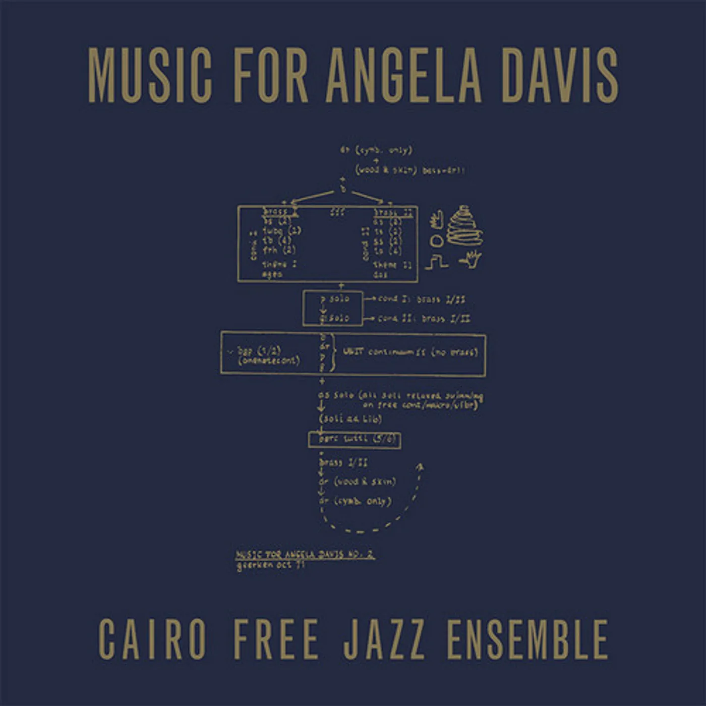 Cairo Free Jazz Ensemble MUSIC FOR ANGELA DAVIS Vinyl Record