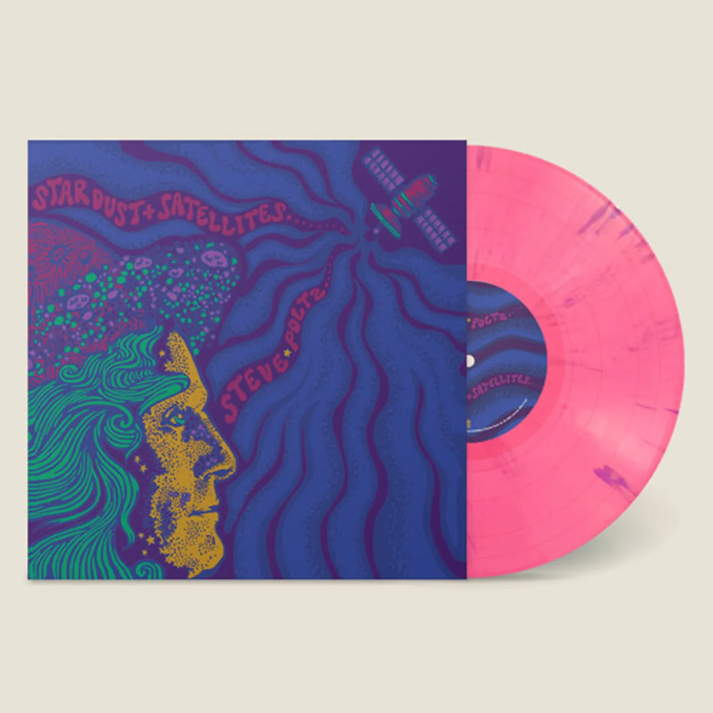 Steve Poltz STARDUST & SATELLITES (PINK & PURPLE) Vinyl Record