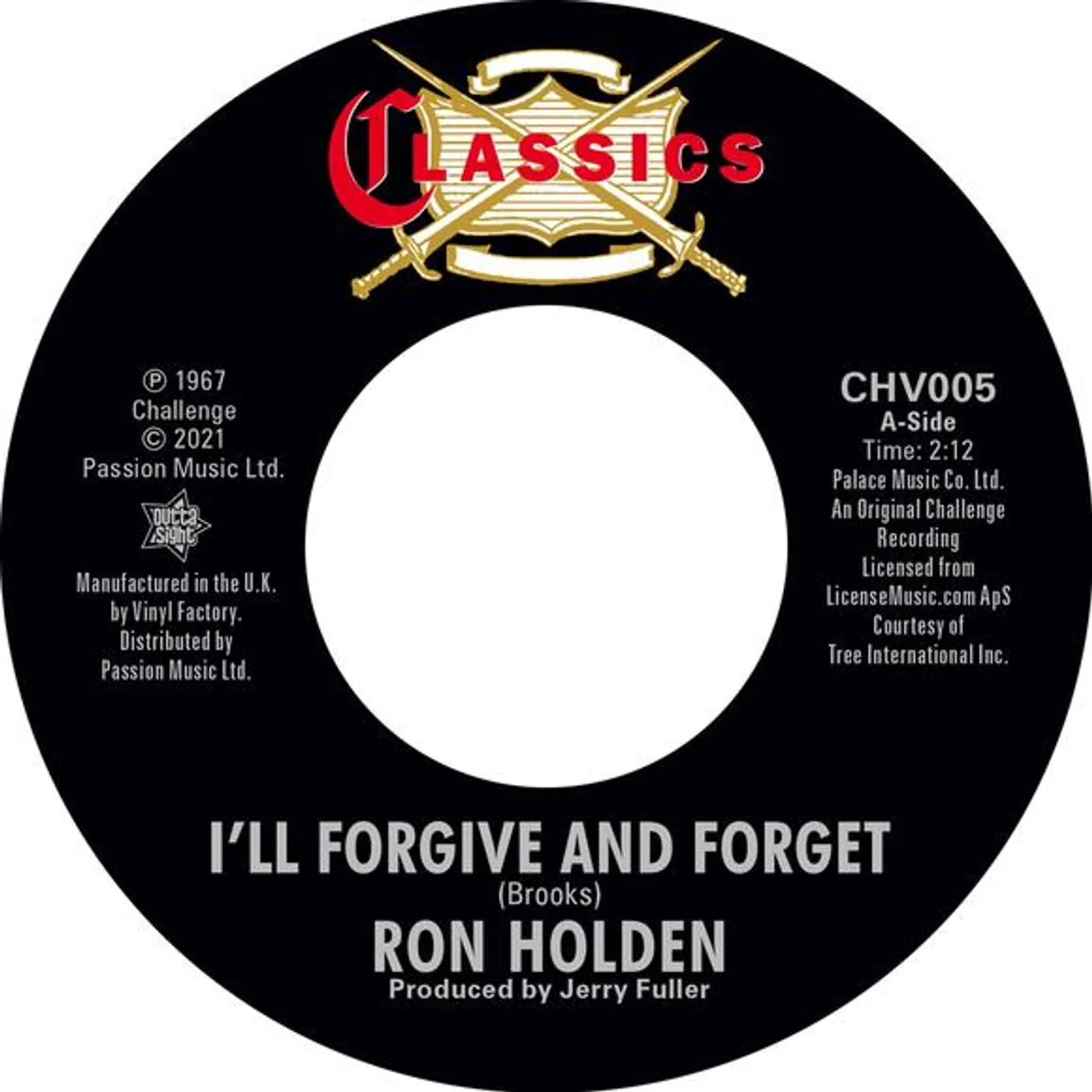 Ron Holden I'll Forgive And Forget / Double Life Vinyl Record
