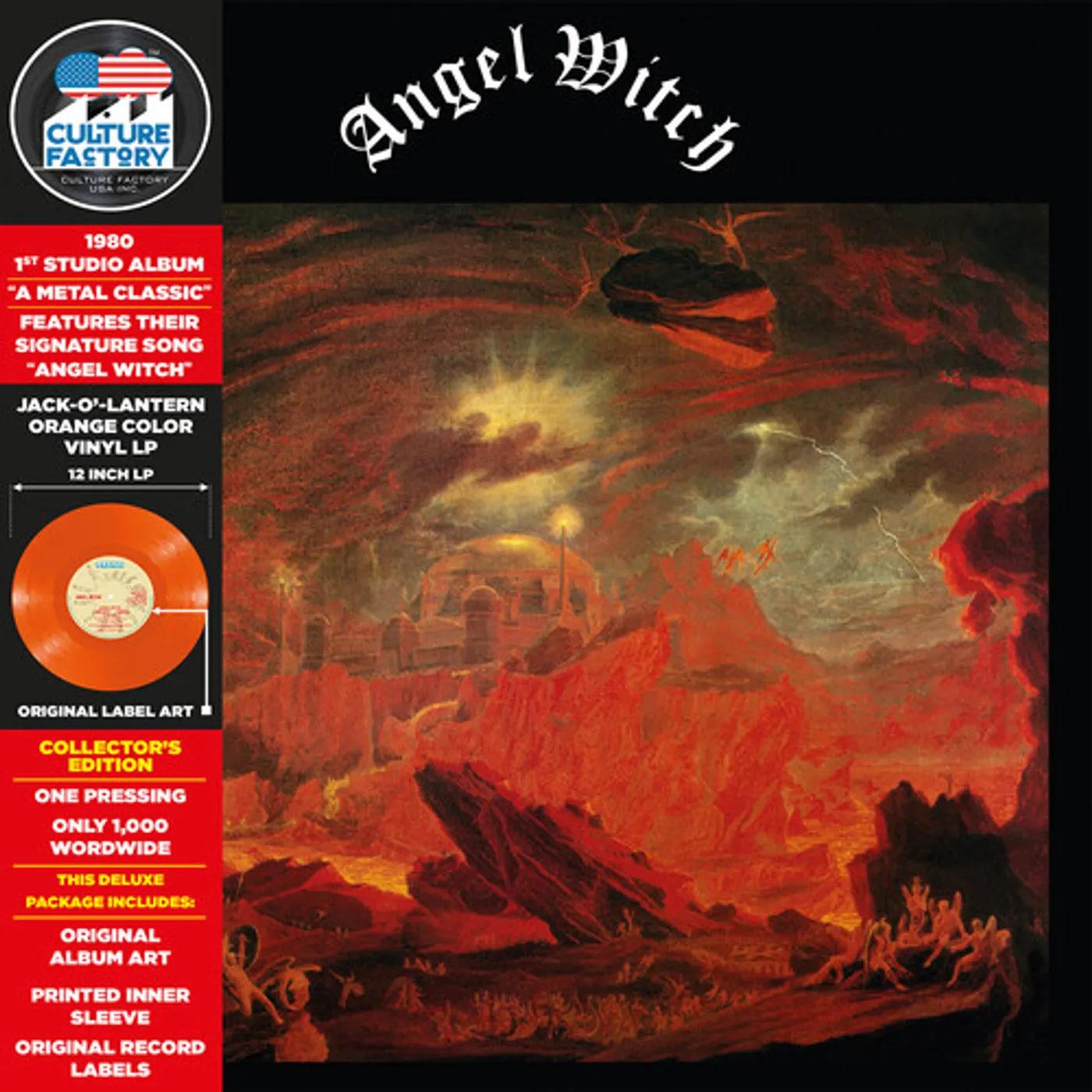  Angel Witch (Jack-o'-Lantern Orange) Vinyl Record