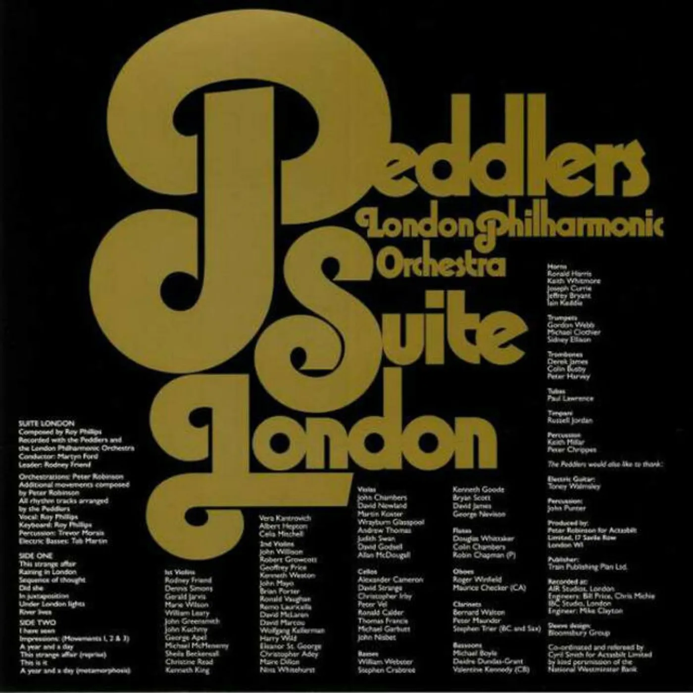 Peddlers / London Philharmonic Orchestra SUITE LONDON & EXTRAS Vinyl Record