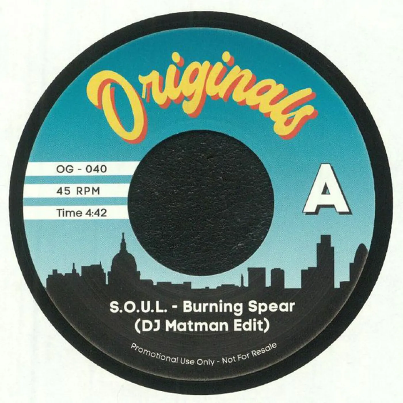 S.O.U.L. / Pete Rock & Cl Smooth BURNING SPEAR (DJ MATMAN EDIT) / GO WITH THE FLO Vinyl Record