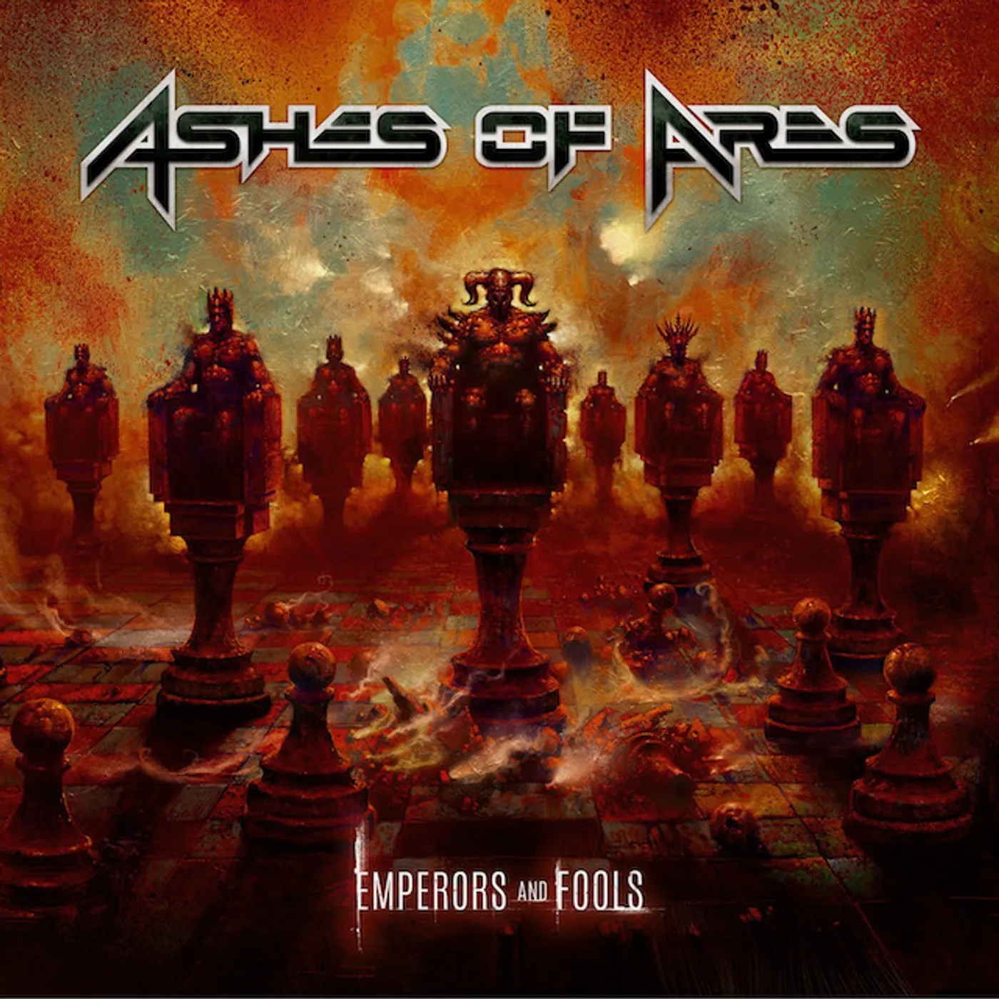 Ashes Of Ares EMPERORS & FOOLS (TURQUOISE/BLACK) Vinyl Record