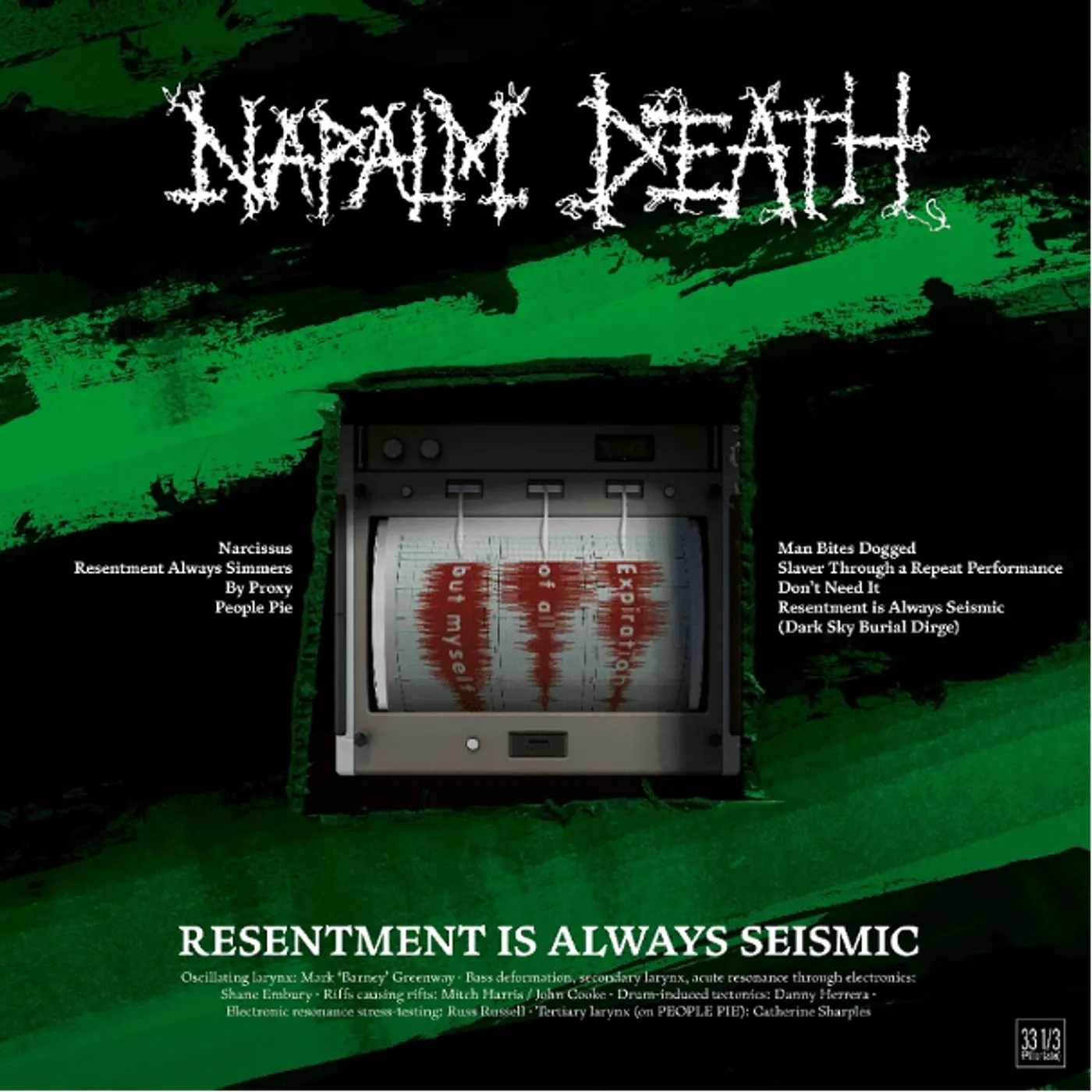 Napalm Death Resentment is Always Seismic - a final throw of Throes Vinyl Record