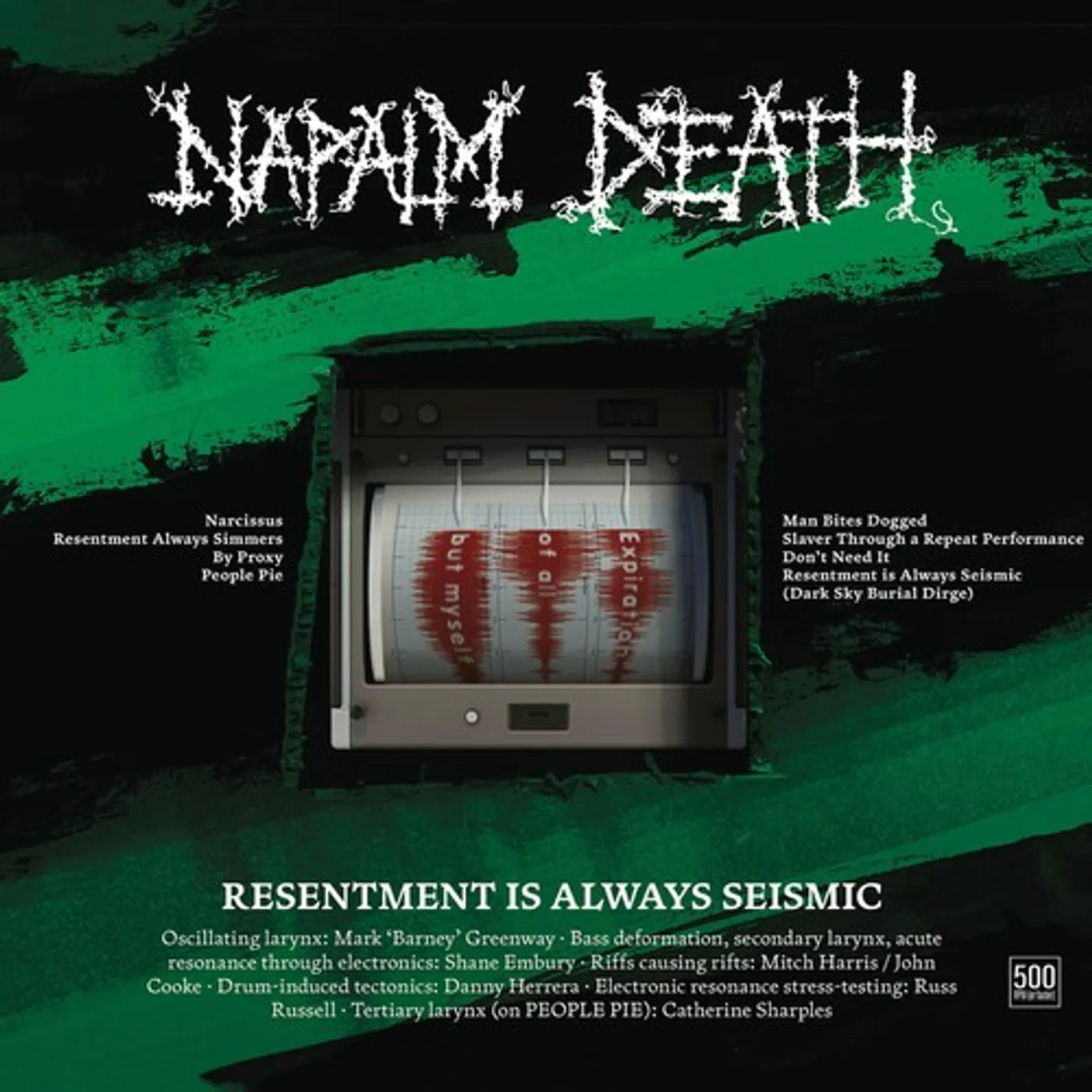 Napalm Death RESENTMENT IS ALWAYS SEISMIC - A FINAL THROW OF CD