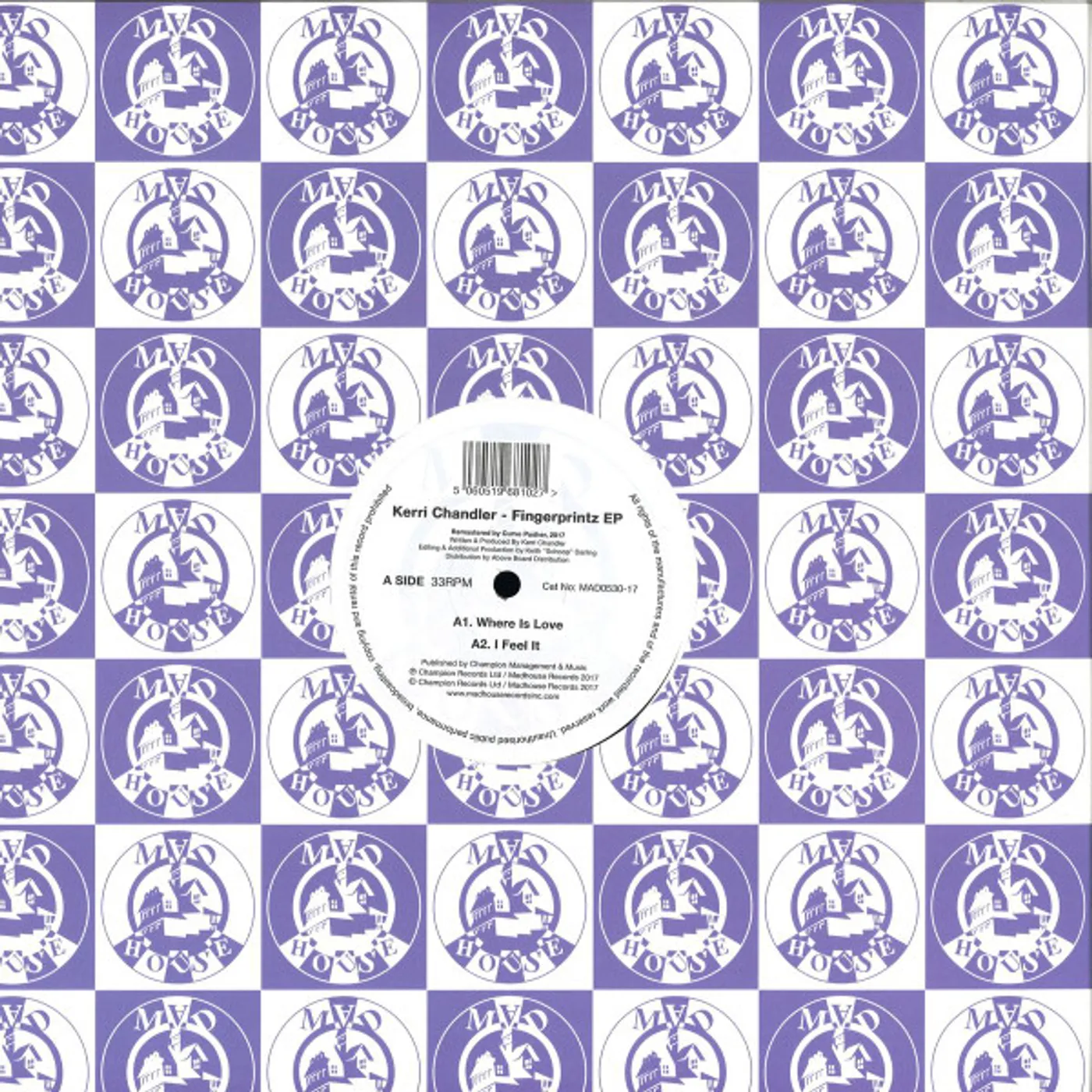 Kerri Chandler FINGERPRINTZ Vinyl Record