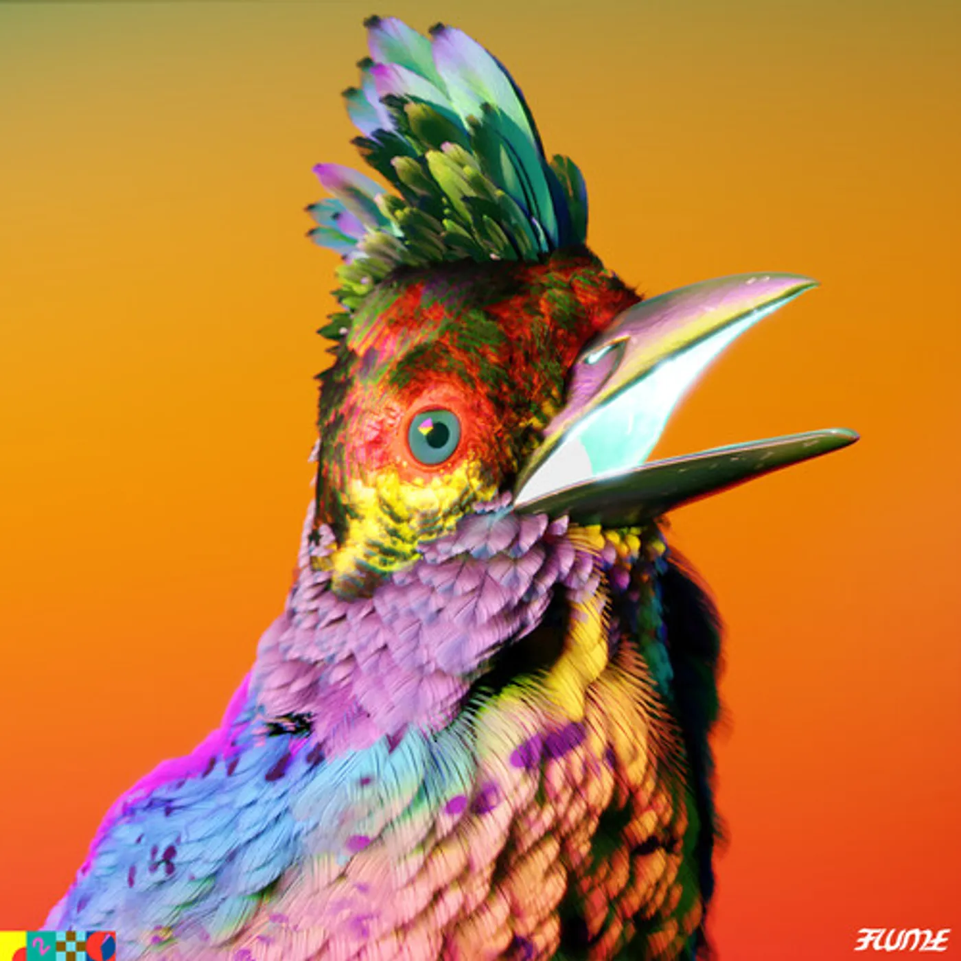 Flume PALACES - NEON GREEN Vinyl Record