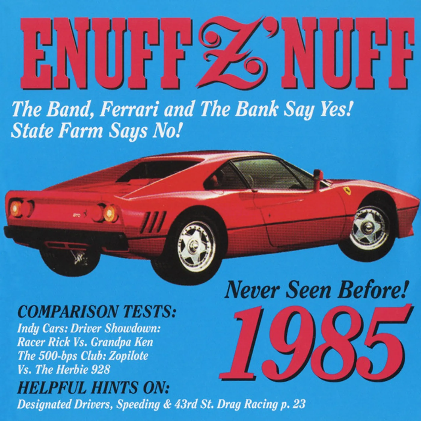 Enuff Z'Nuff 1985 (BLUE & RED STARBURST) Vinyl Record