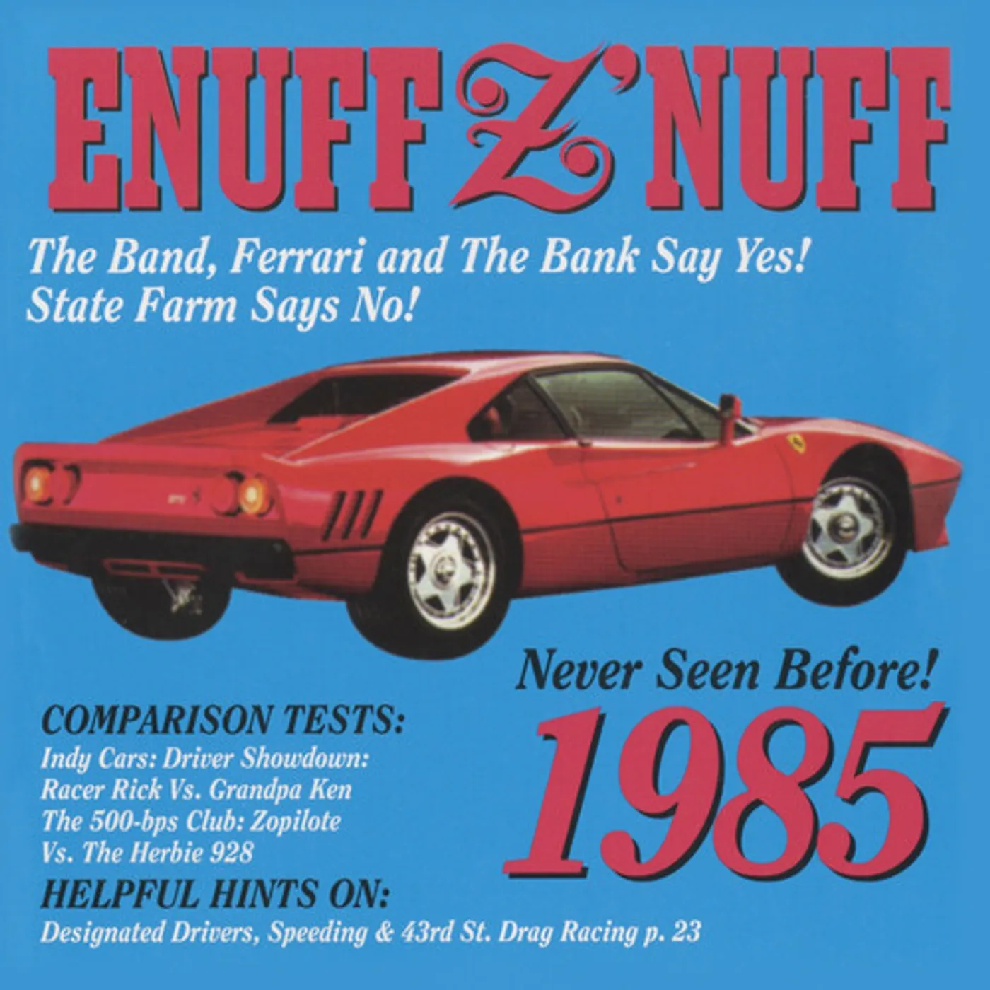 Enuff Z'Nuff 1985 (BLUE & RED STARBURST) Vinyl Record
