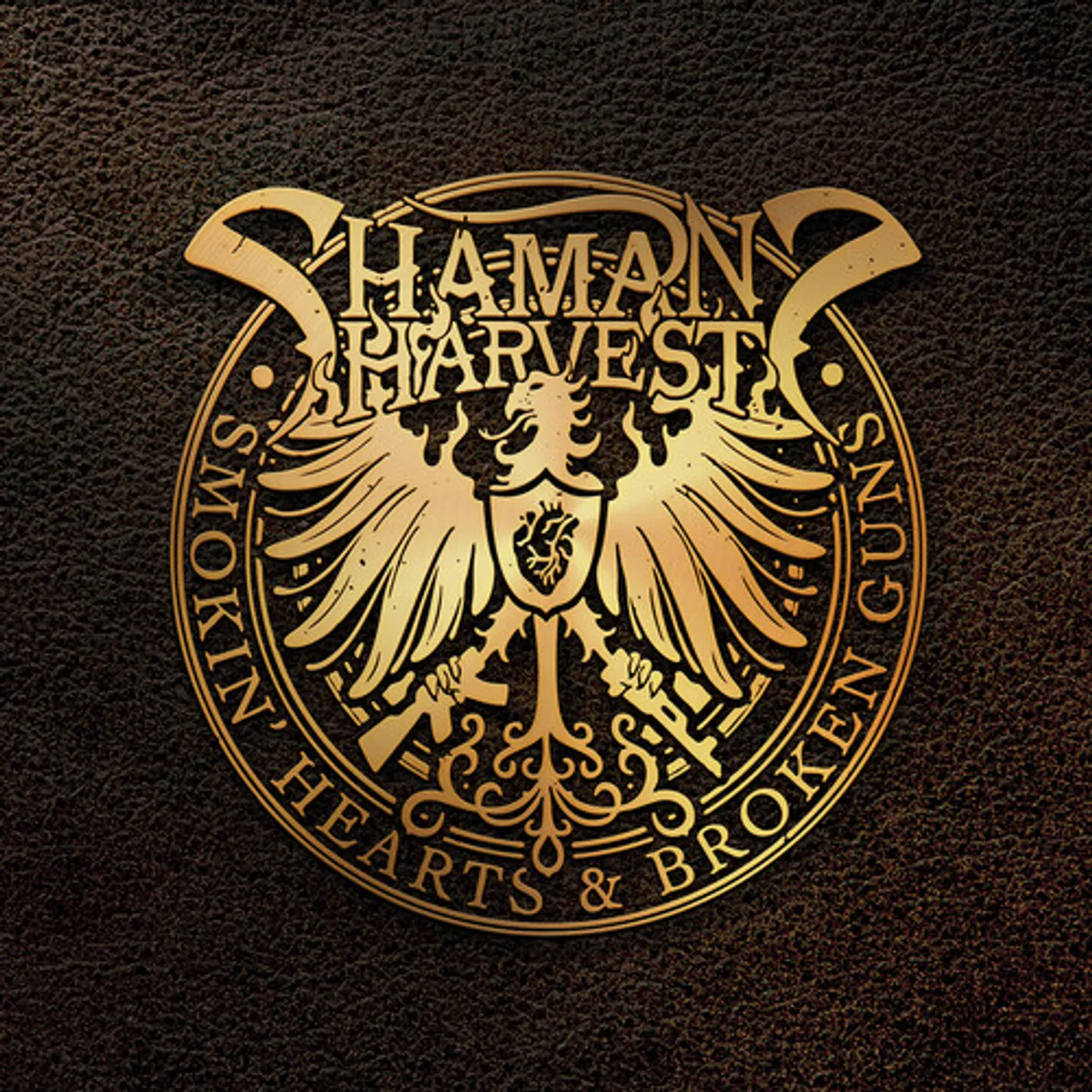 Shaman's Harvest SMOKIN' HEARTS & BROKEN GUNS Vinyl Record - Gold Disc