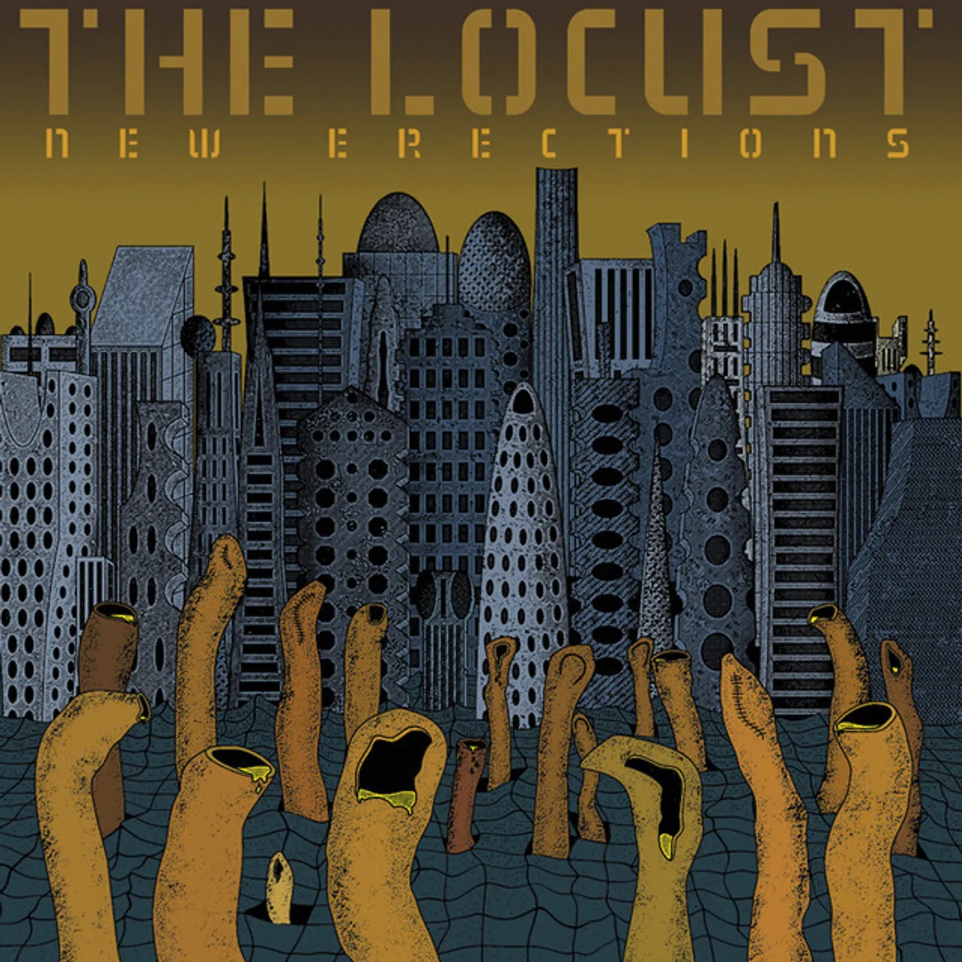 Locust NEW ERECTIONS - TRANSLUCENT SMOKE Vinyl Record