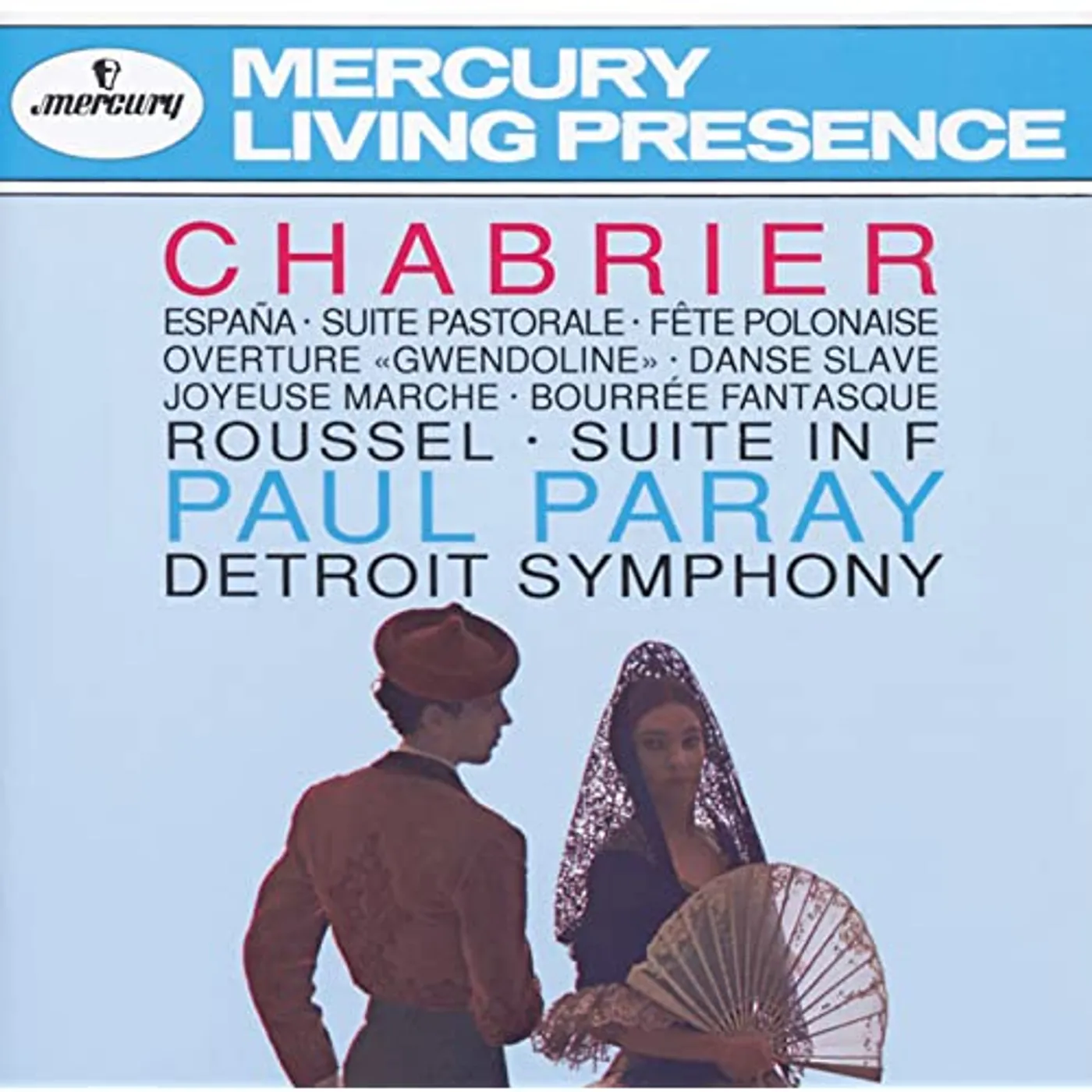 Paul Paray / Detroit Symphony Orchestra MUSIC OF CHABRIER (MERCURY LIVING PRESENCE SERIES) Vinyl Record