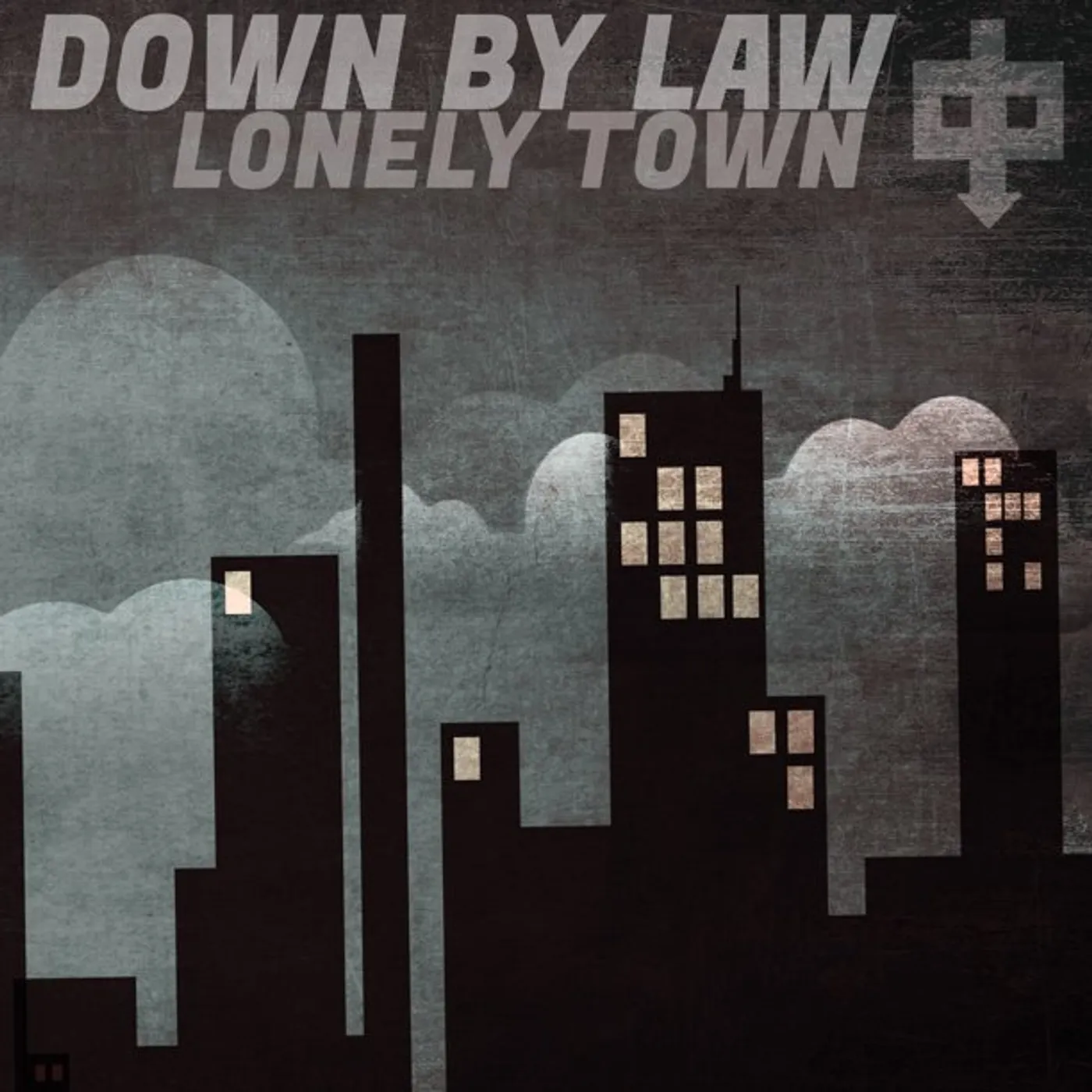 Down By Law Lonely Town (Black & White Haze) Vinyl Record