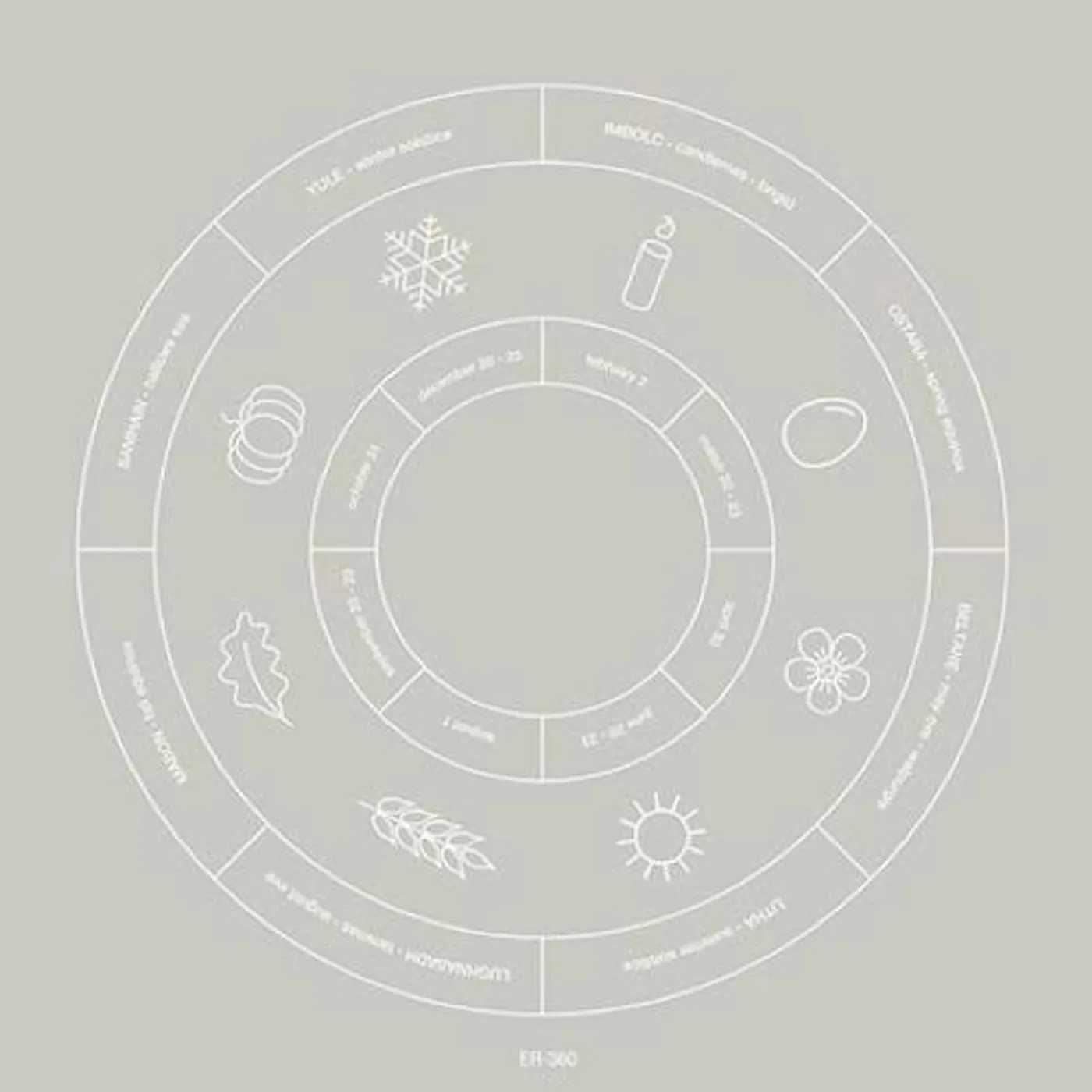 Lightning In A Twilight Hour Circling of the Seasons (WHITE) Vinyl Record
