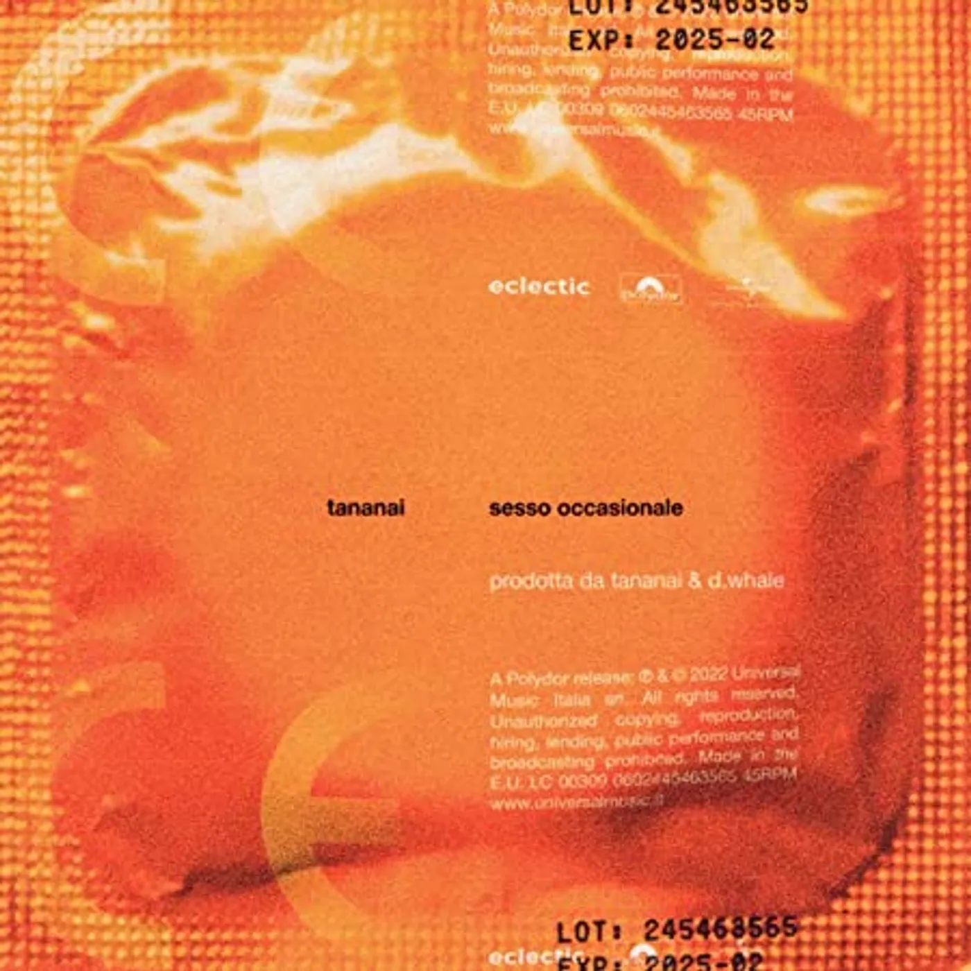 Tananai Sesso Occasionale (Sanremo 2022) Vinyl Record