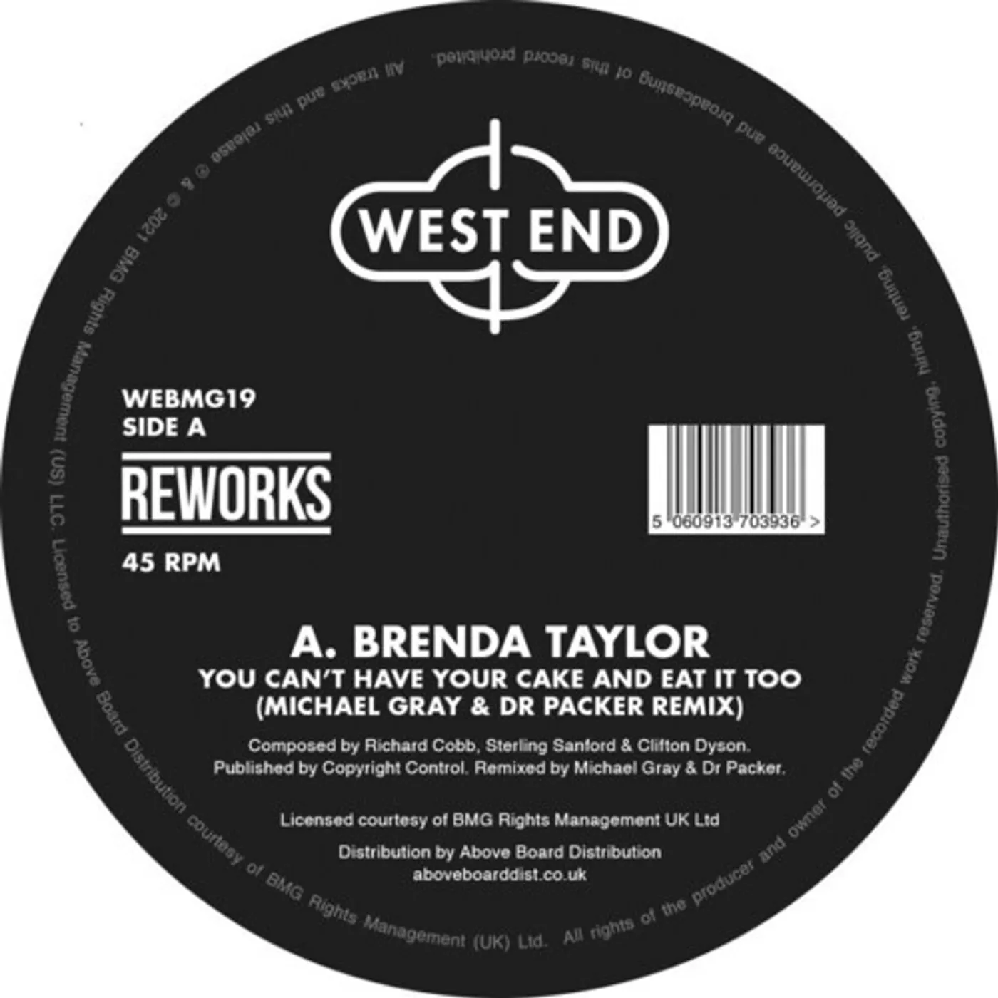 Brenda Taylor YOU CAN'T HAVE YOUR CAKE & EAT IT TOO (MICHAEL Vinyl Record