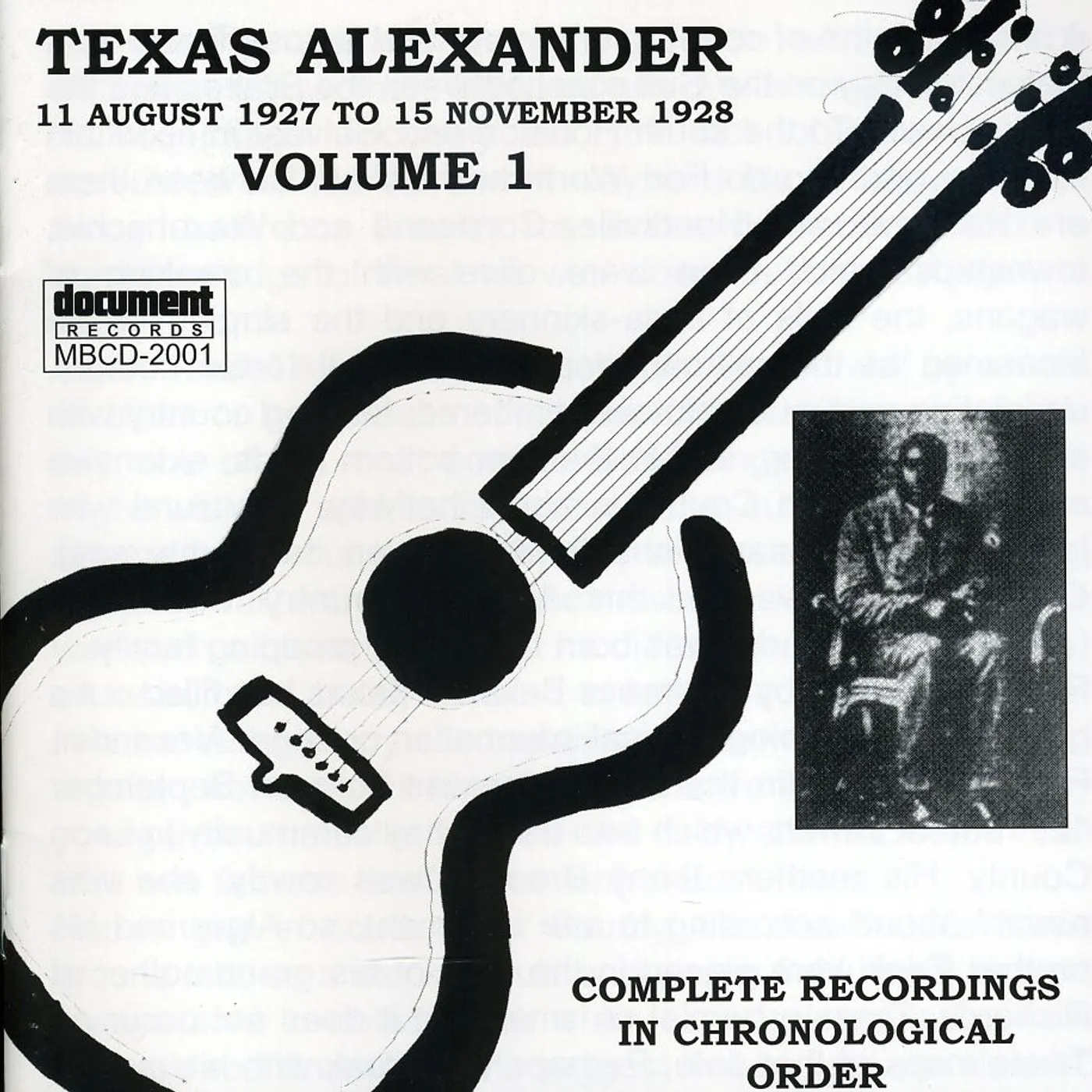 Texas Alexander COMPLETE RECORDED WORKS 1927-1950 VOL. 1 (1927-28) CD