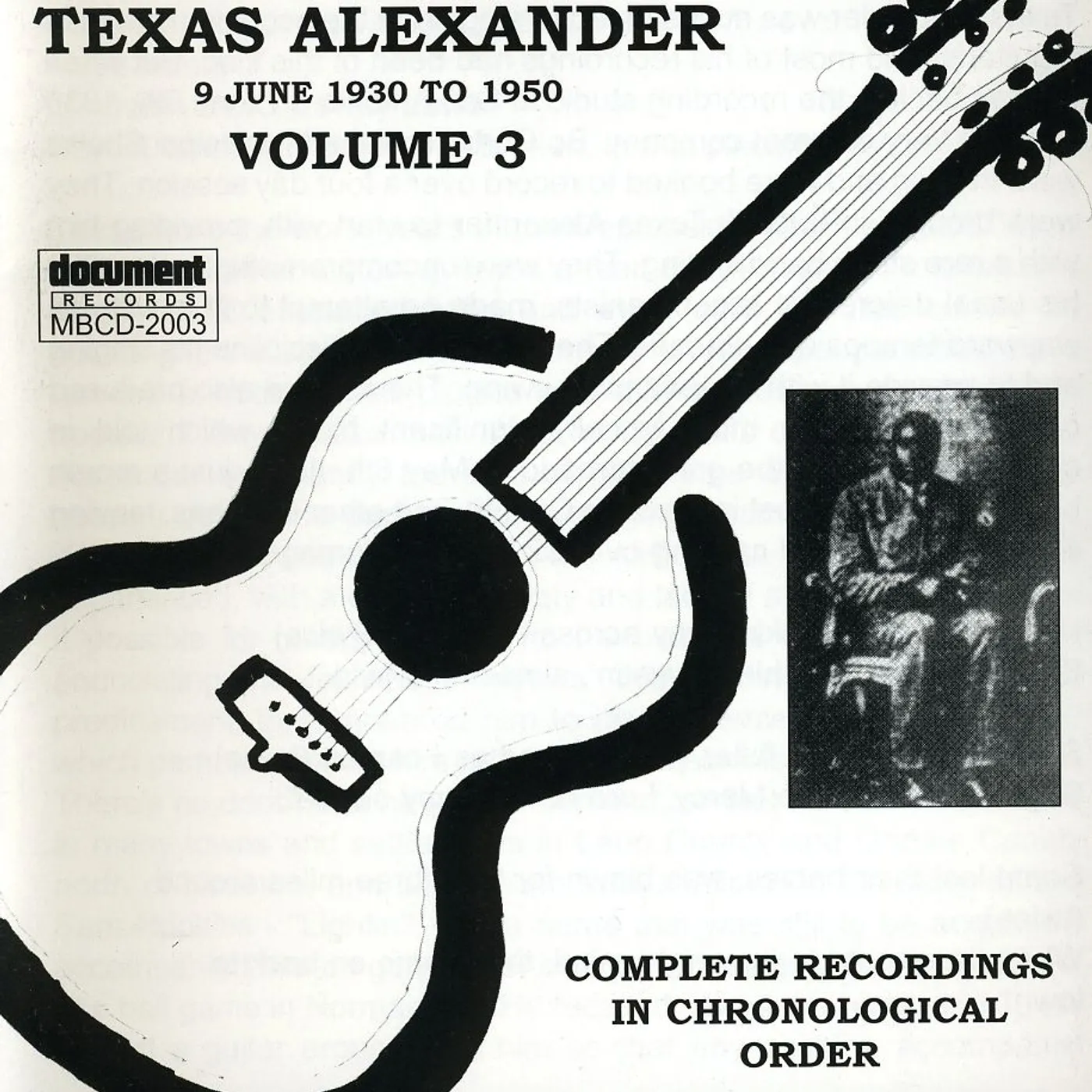 Texas Alexander COMPLETE RECORDED WORKS 1927-1950 VOL. 3 CD