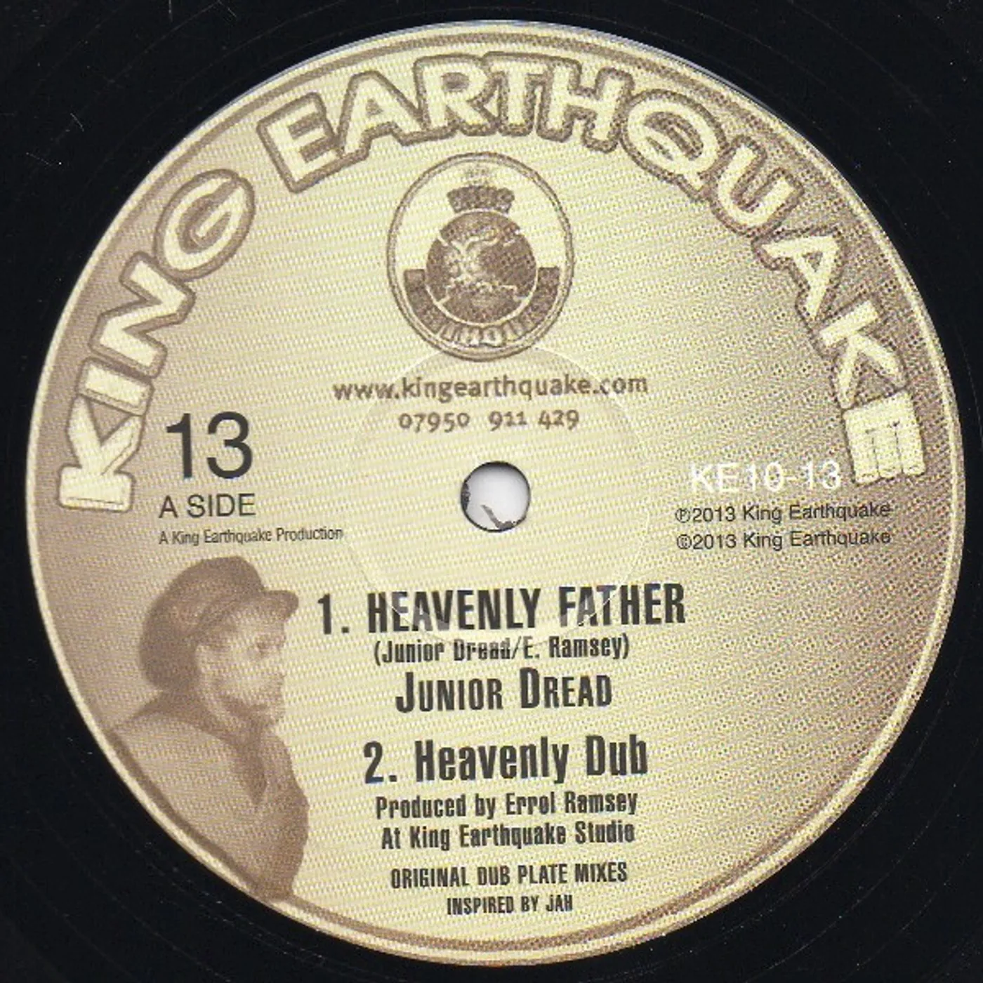 Junior Dread HEAVENLY FATHER / PRAISE THE FATHER Vinyl Record