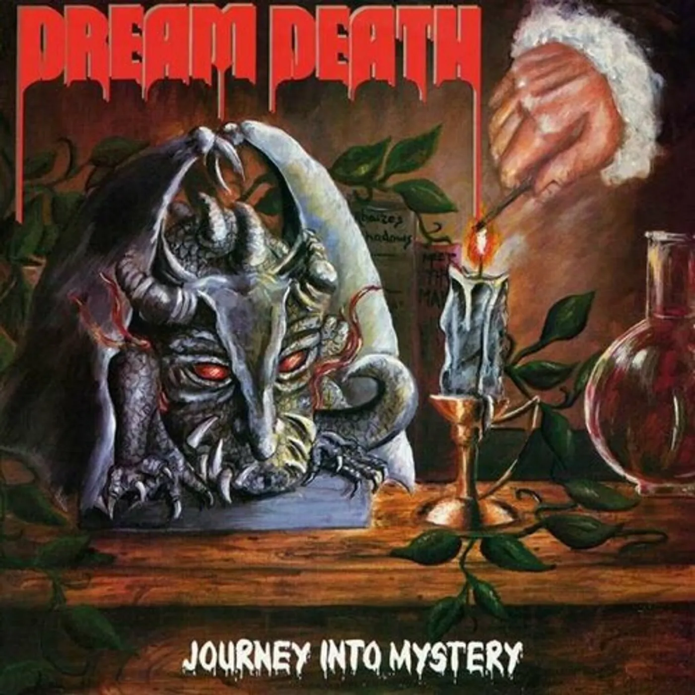 Dream Death JOURNEY INTO MYSTERY (GREEN/WHITE & RED SPLATTER) Vinyl Record