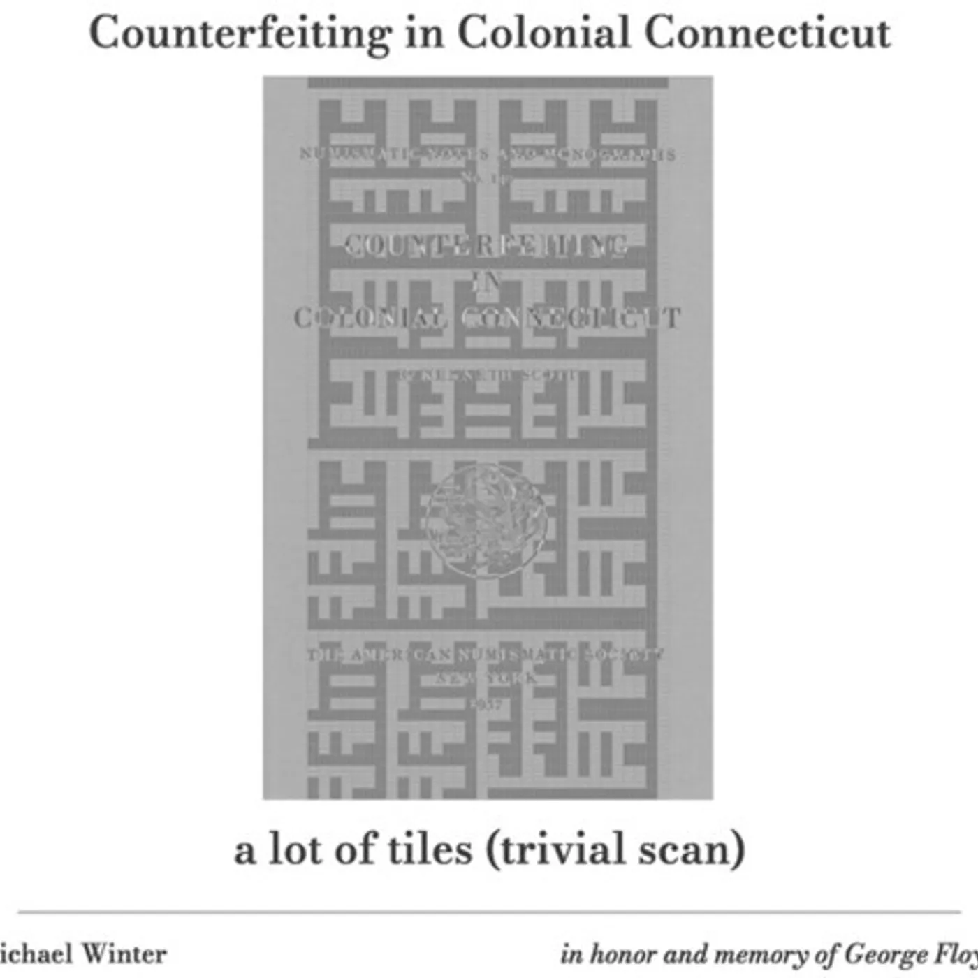 Michael Winter COUNTERFEITING IN COLONIAL CONNECTICUT CD