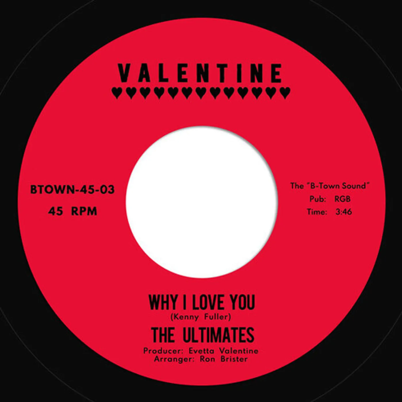 The Ultimates WHY I LOVE YOU B/W GOTTA GET OUT Vinyl Record