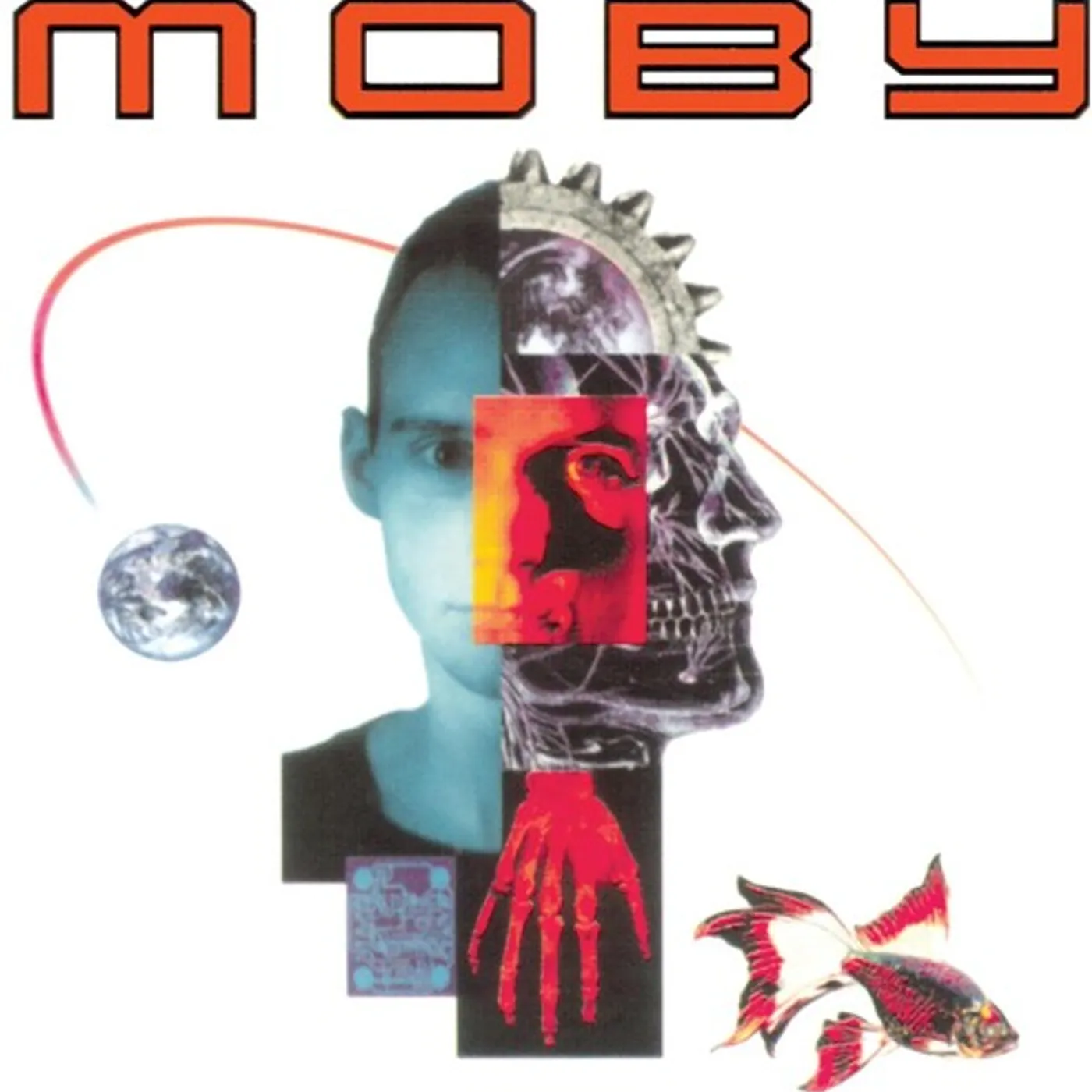 Moby (Black & White Marble Effect On A Blue Base) Vinyl Record