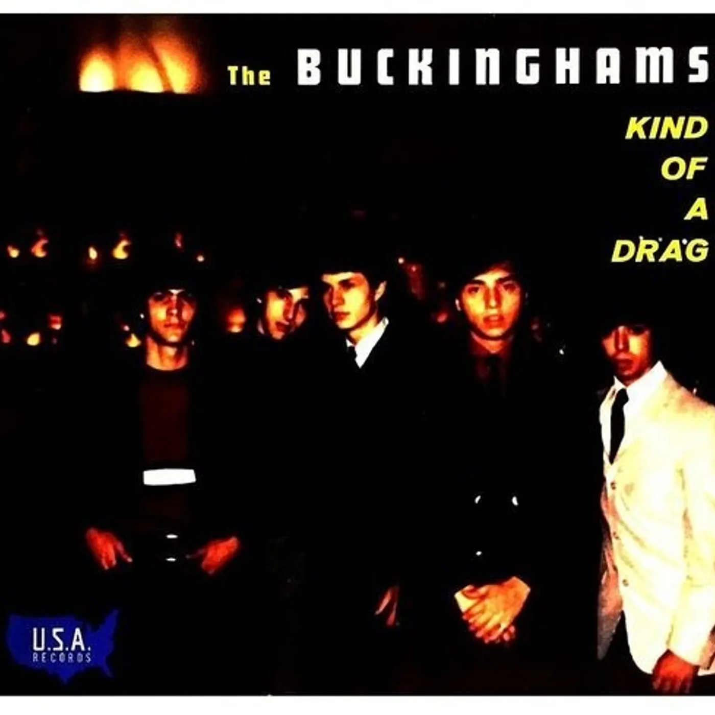 The Buckinghams KIND OF A DRAG - YELLOW & GOLD SMOKE Vinyl Record