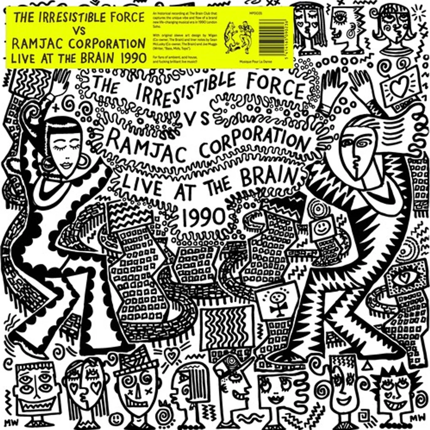 Irresistible Force Vs Ramjac Corporation LIVE AT THE BRAIN 1990 Vinyl Record