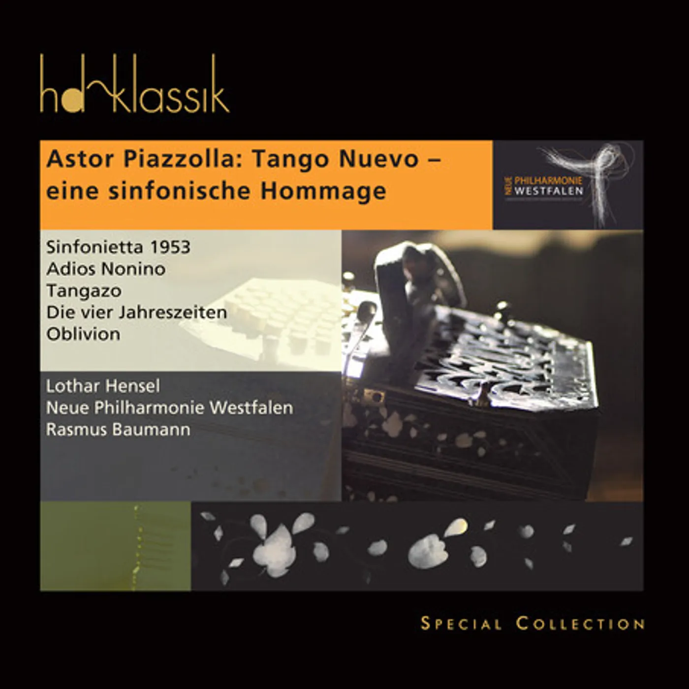 Neue Philharmonie Westfalen / Lothar Hensel ASTOR PIAZZOLLA: TANGO NUEVO - A SYMPHONIC TRIBUTE CD