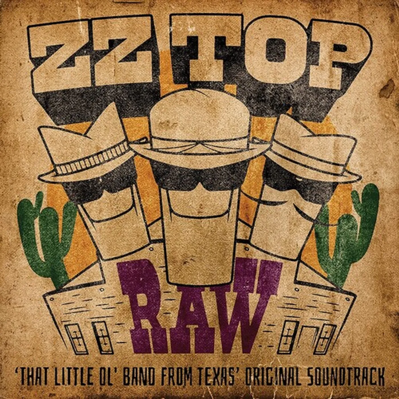 ZZ Top Raw (That Little Ol' Band From Texas) Original Soundtrack Vinyl Record