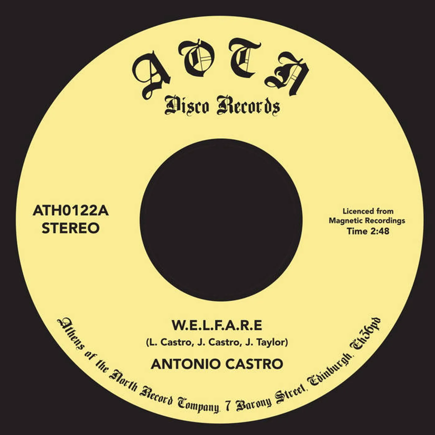 Antonio Castro W.E.L.F.A.R.E Vinyl Record