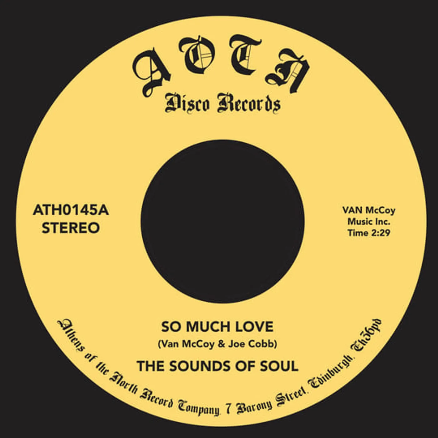 Sounds Of Soul SO MUCH LOVE Vinyl Record