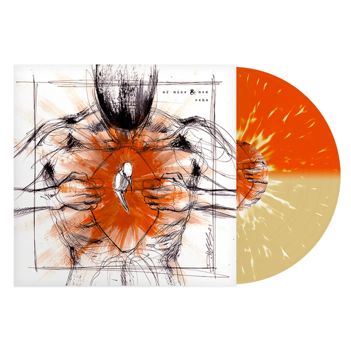 Of Mice & Men Echo (Orange & Beer W/heavy Splatter) Vinyl Record