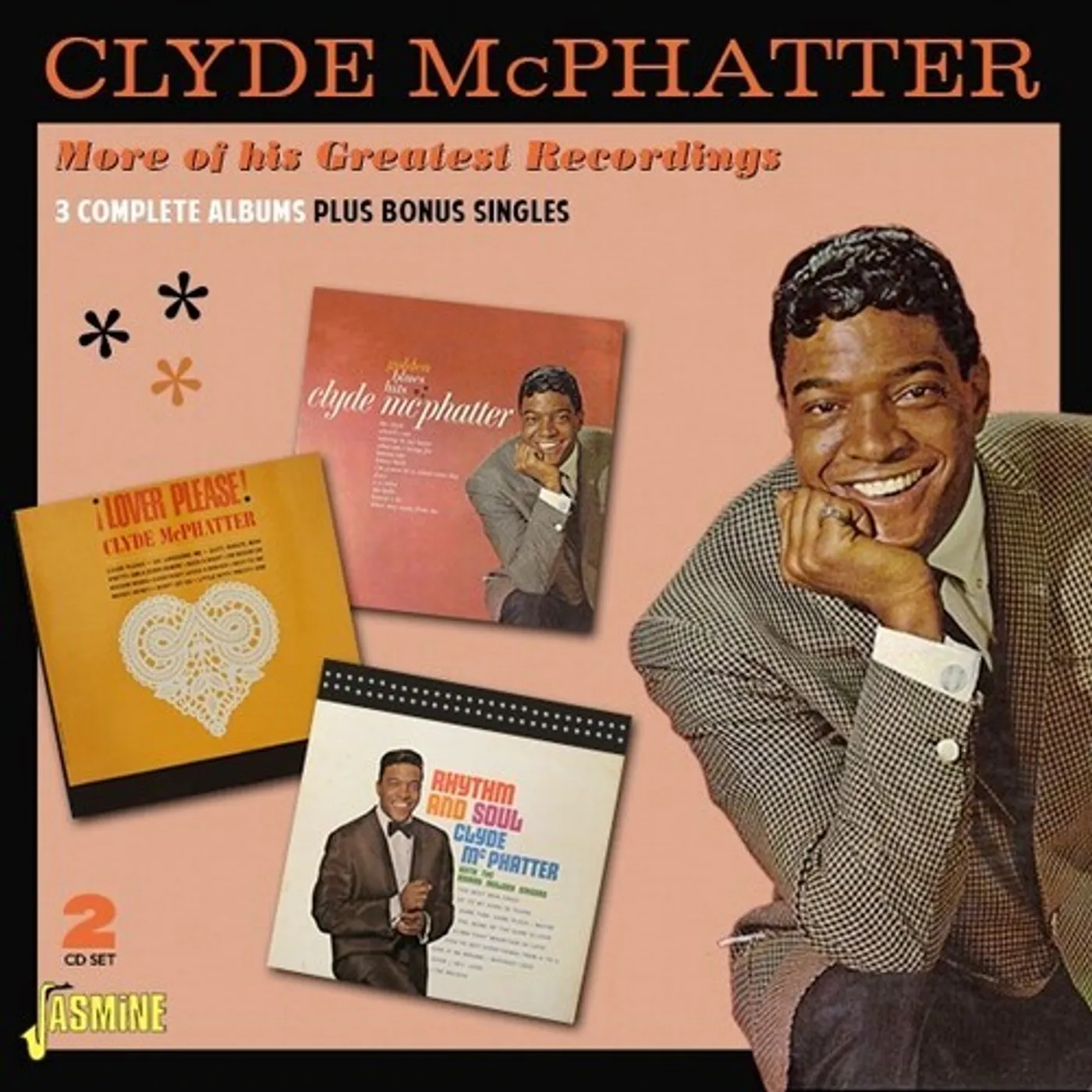 Clyde McPhatter MORE OF HIS GREATEST RECORDINGS: 3 COMPLETE ALBUMS CD