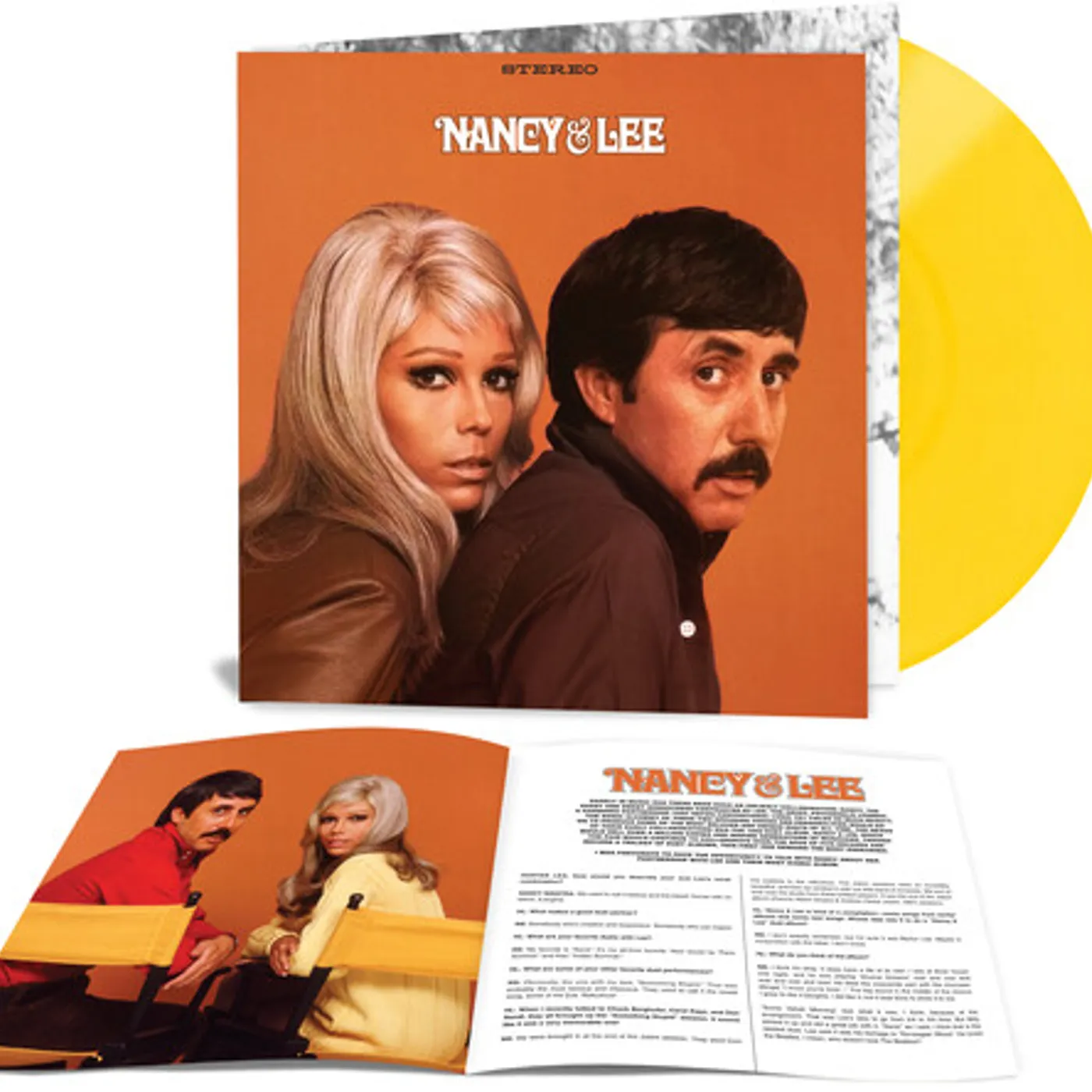 Nancy Sinatra / Lee Hazlewood NANCY & LEE - OPAQUE YELLOW Vinyl Record