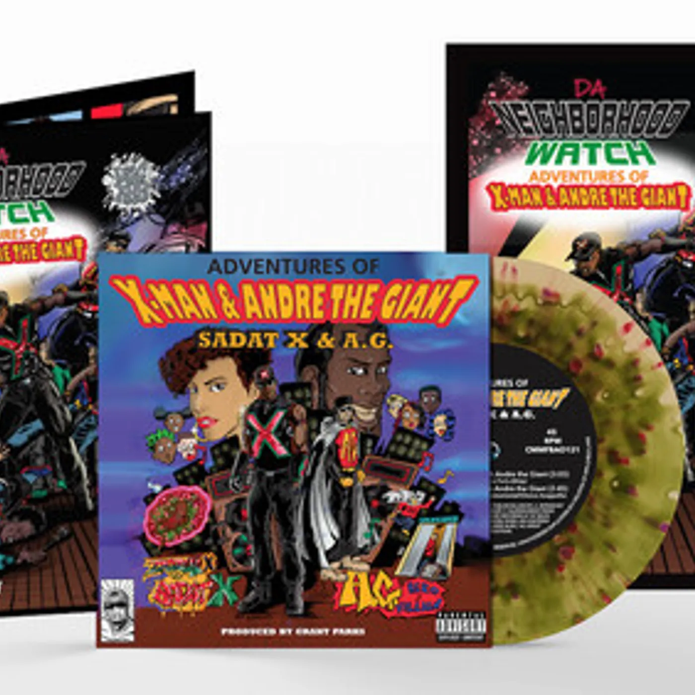 Sadat X & A.G. ADVENTURES OF X-MAN & ANDRE THE GIANT Vinyl Record