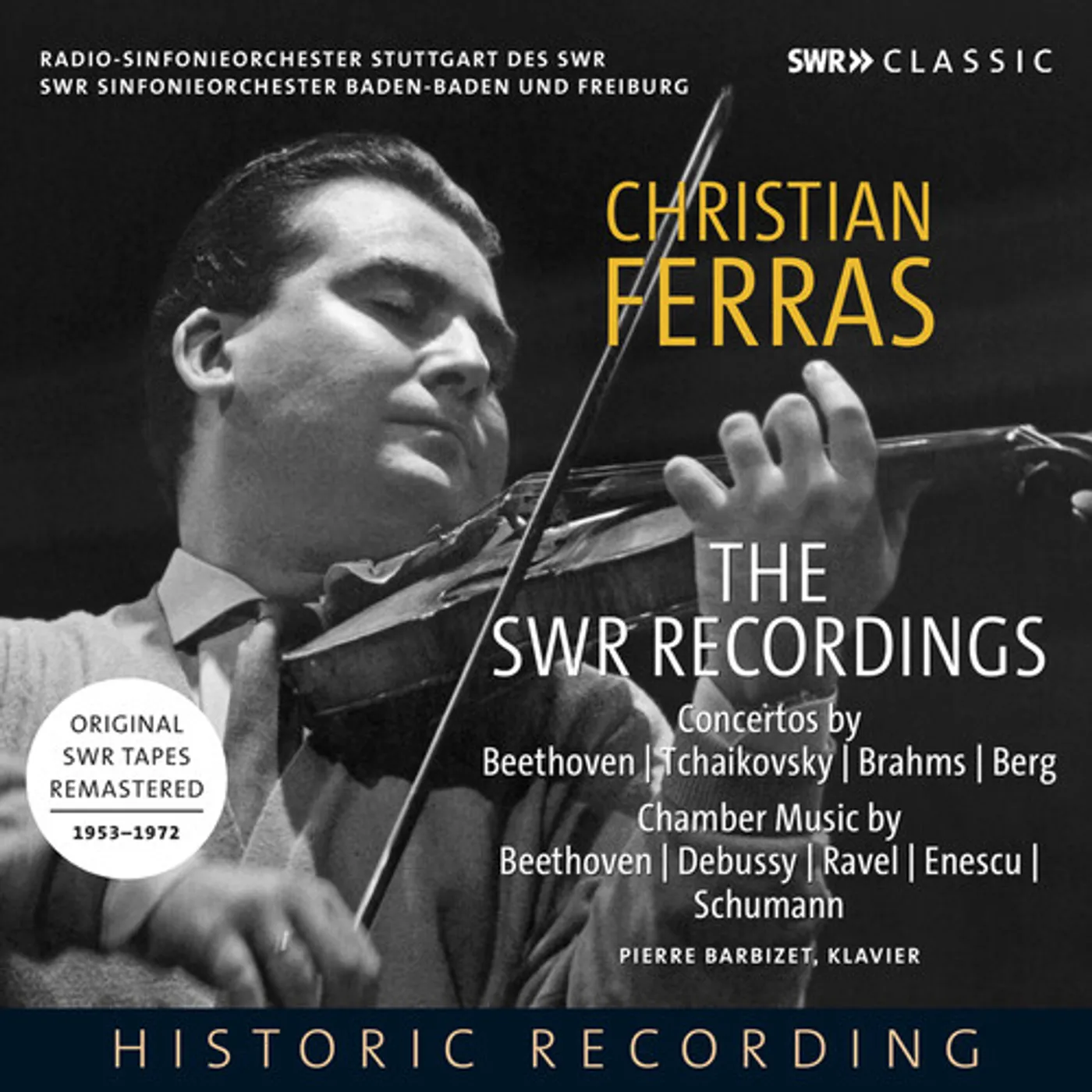 Beethoven / Ferras CHRISTIAN FERRAS PLAYS VIOLIN SONATAS & CONCERTOS CD