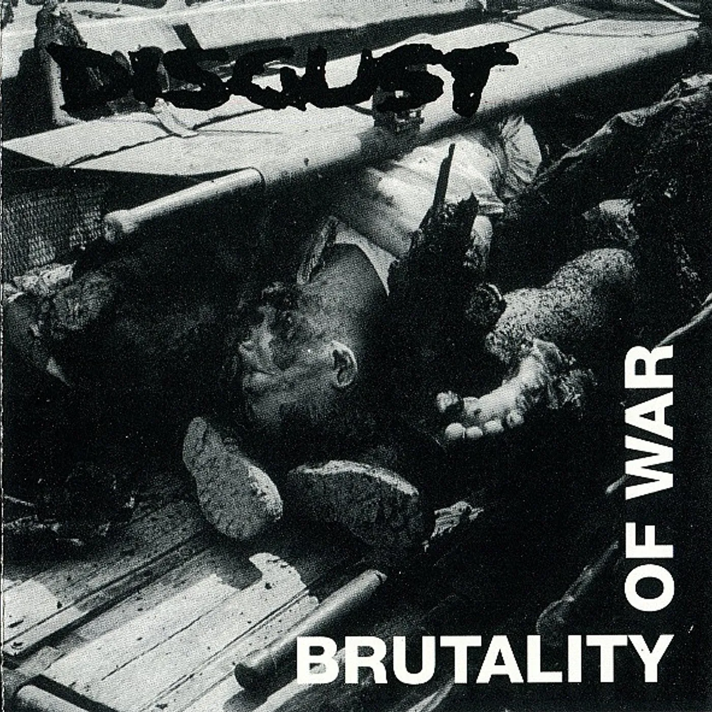 Disgust BRUTALITY OF WAR (RED/BLACK SPLATTER VINYL) Vinyl Record