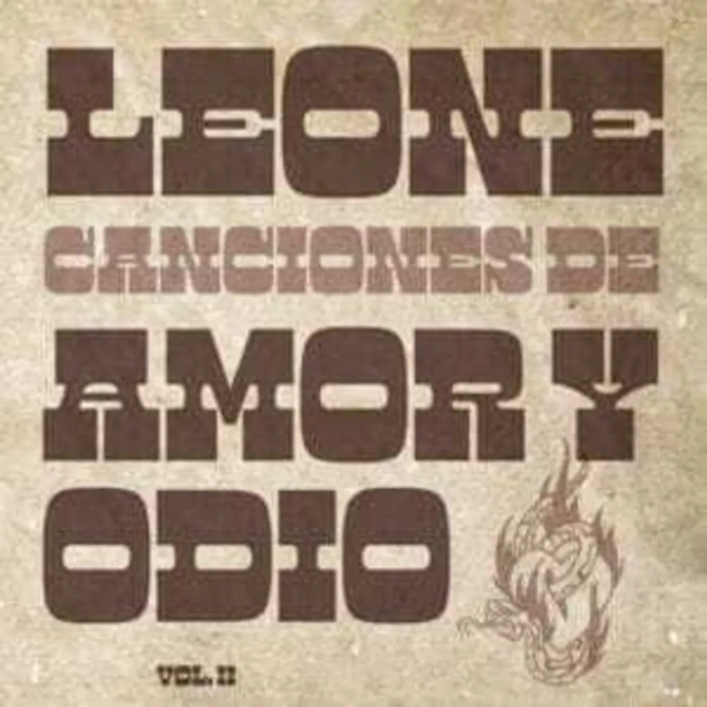 Leone CANCIONES DE AMOR Y ODIO VOL 2 Vinyl Record