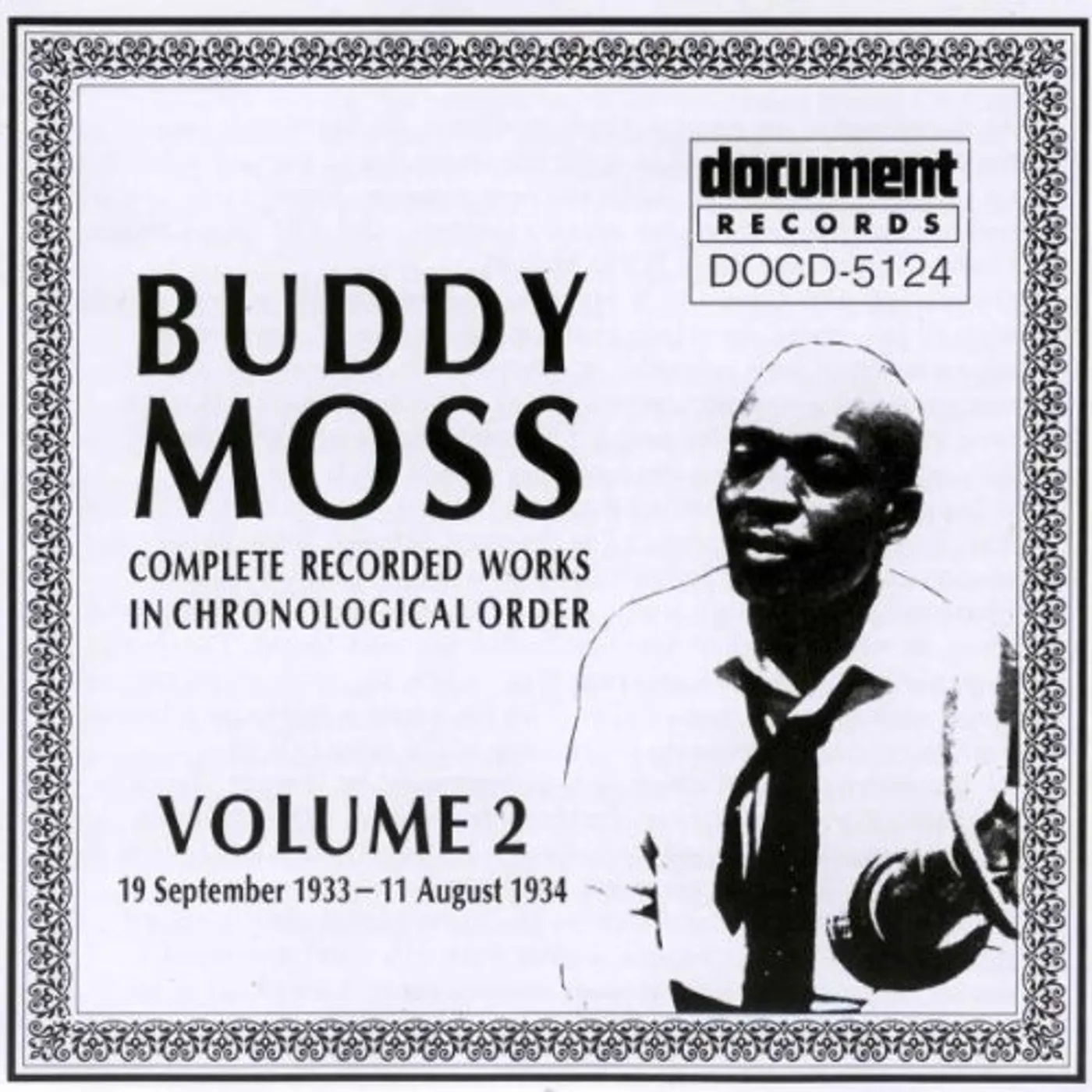 Buddy Moss COMPLETE RECORDED WORKS 1933-1941: VOLUME 2 CD