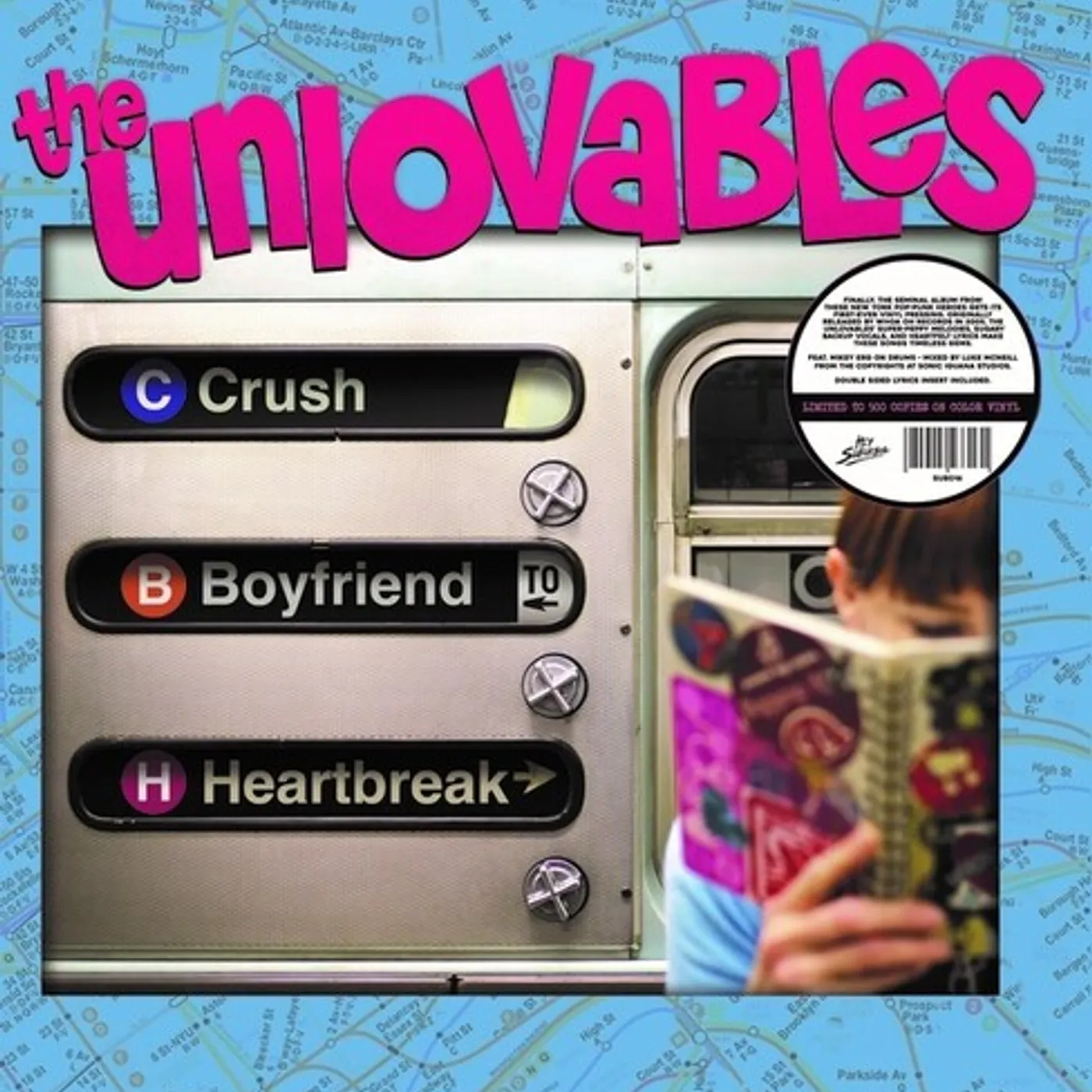 The Unlovables CRUSH BOYFRIEND HEARTBREAK Vinyl Record