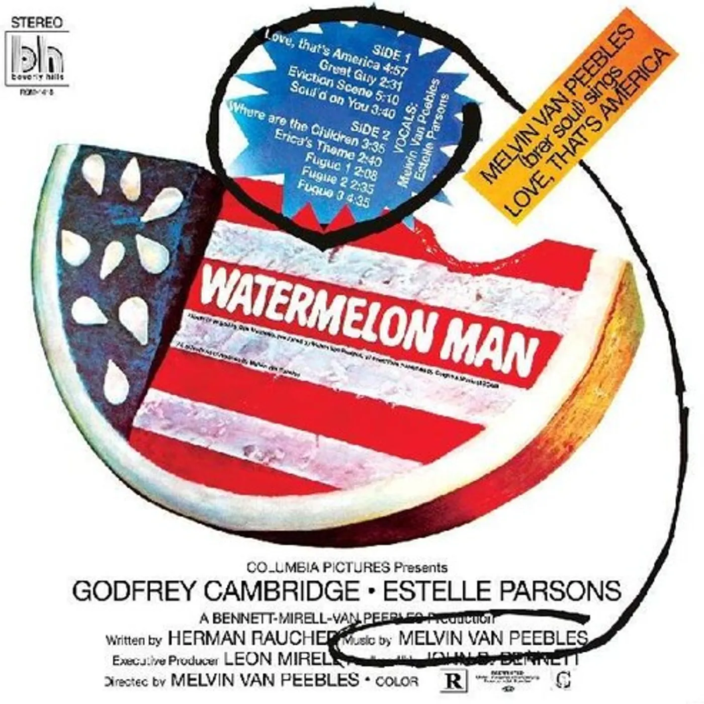 Melvin Van Peebles WATERMELON MAN - Original Soundtrack Vinyl Record