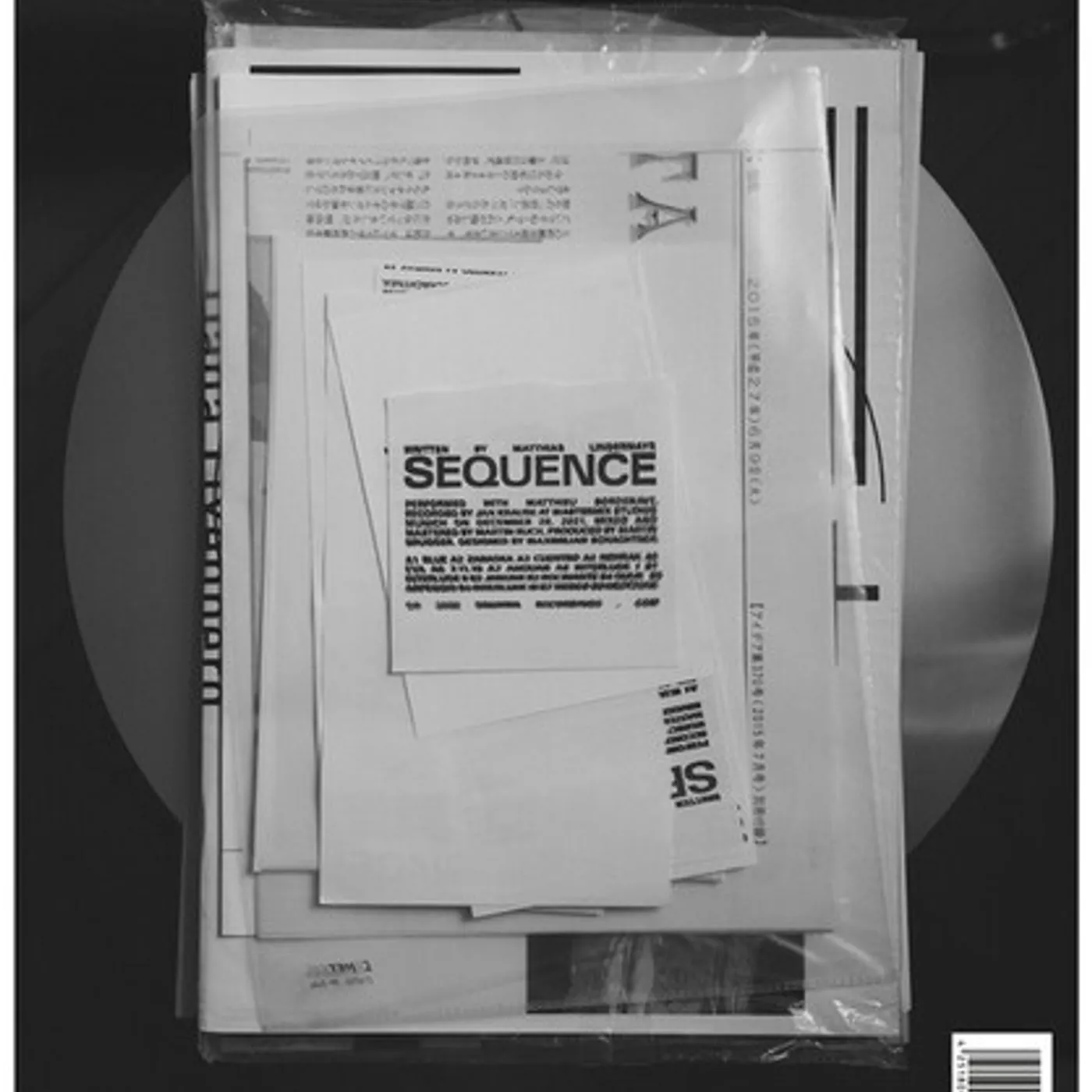 Matthias Lindermayr Sequence Vinyl Record