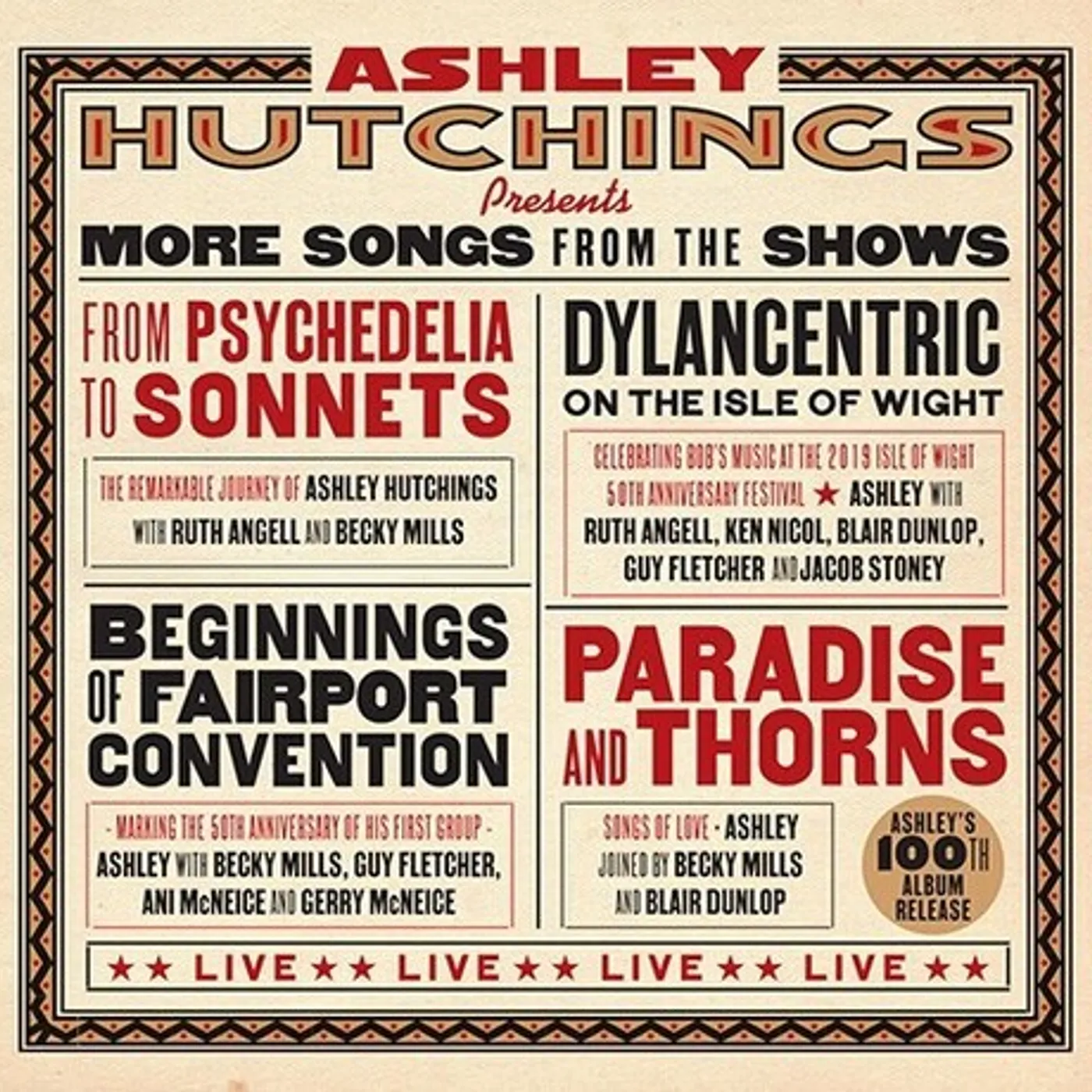 Ashley Hutchings MORE SONGS FROM THE SHOWS CD