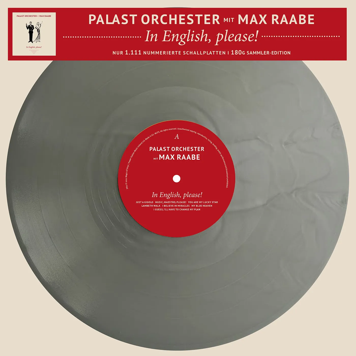 Max Raabe & Palast Orchester IN ENGLISH Vinyl Record